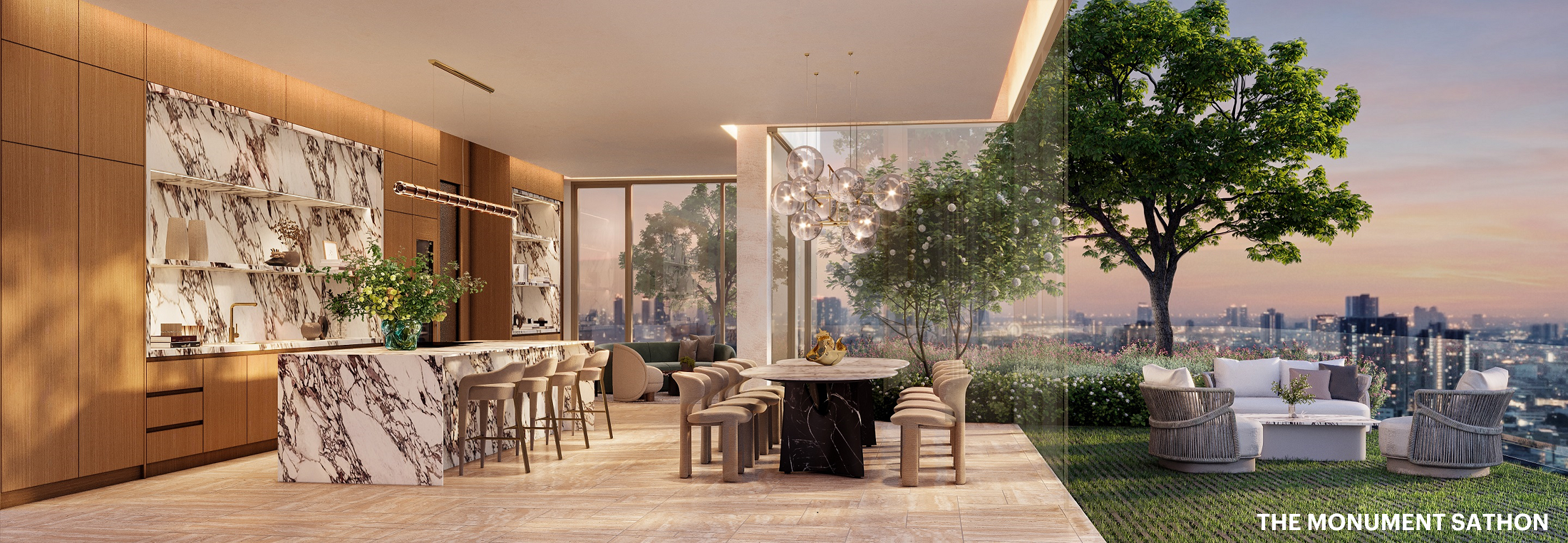 ภาพจำลอง Private Dining Area THE MONUMENT SATHON