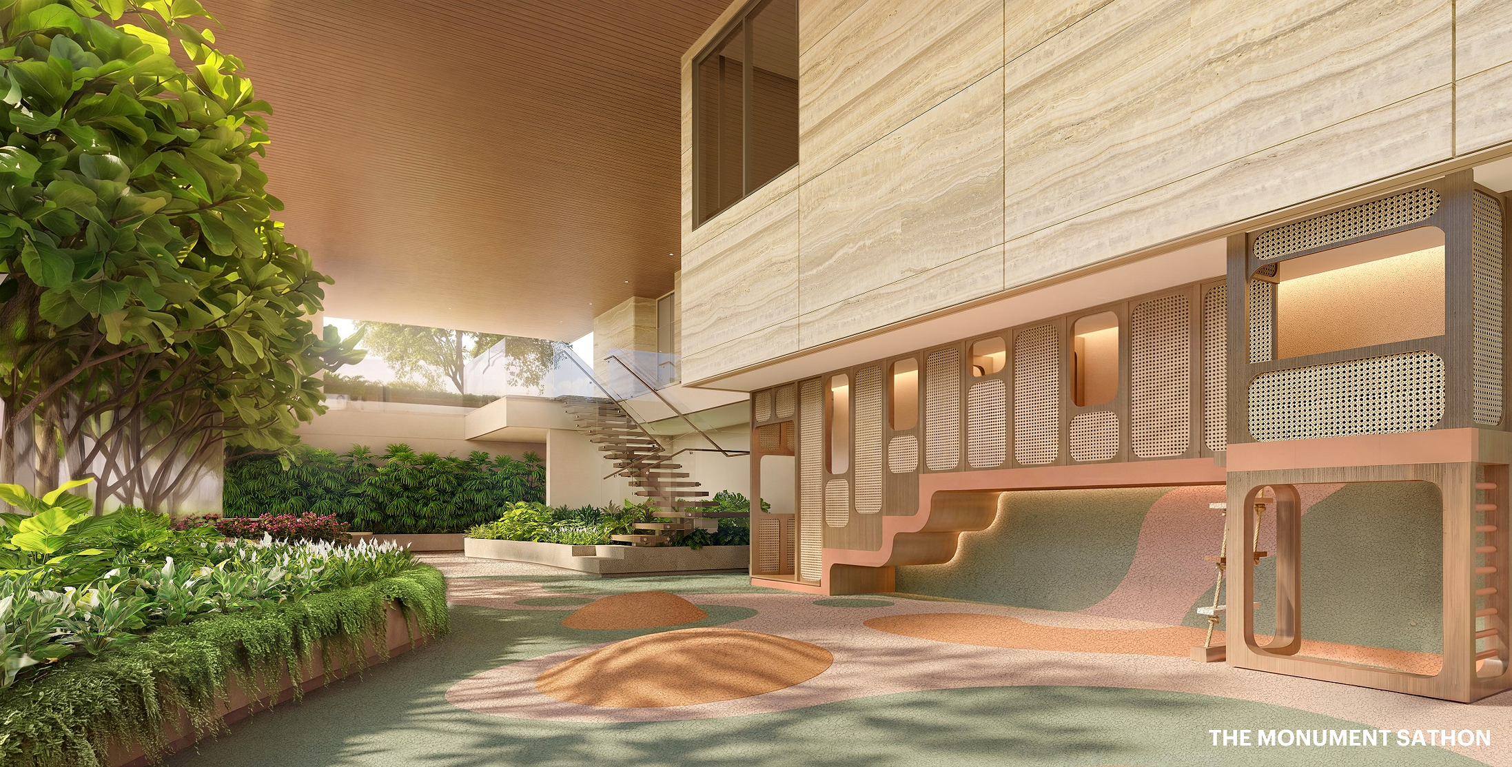 ภาพจำลองสนามเด็กเล่น THE MONUMENT SATHON
