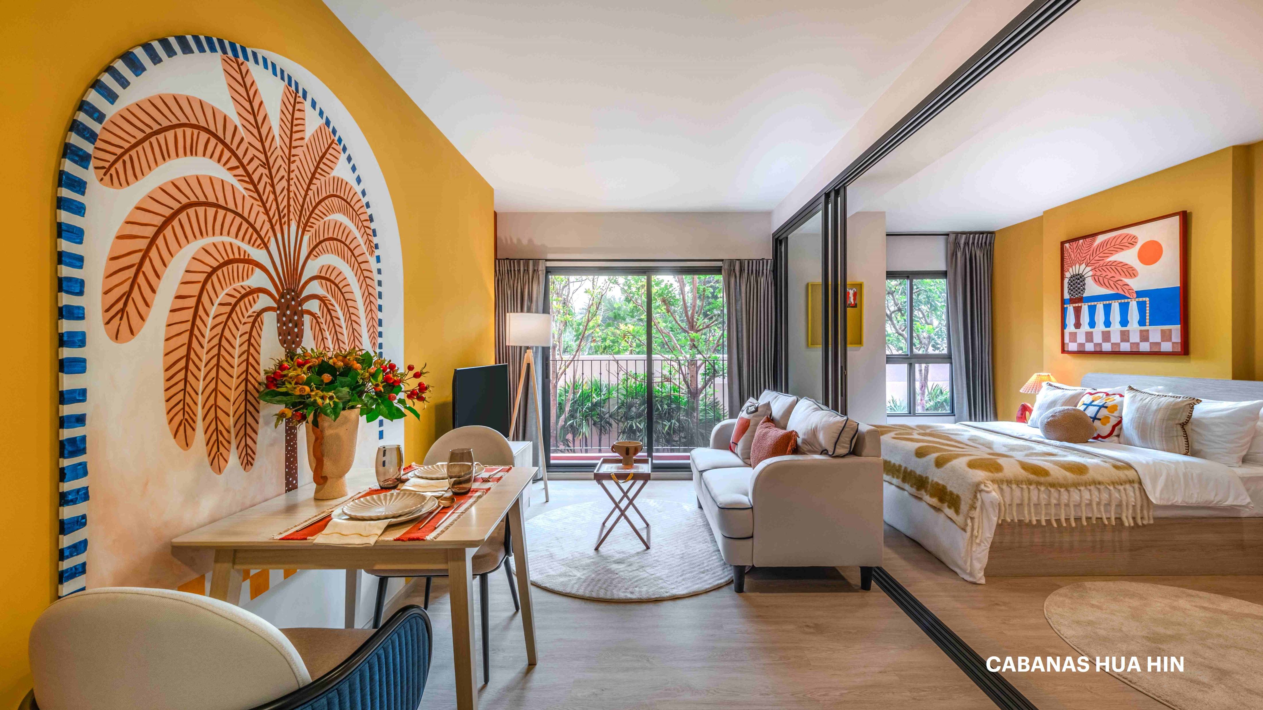 Cabanas Hua Hin ห้องนอน