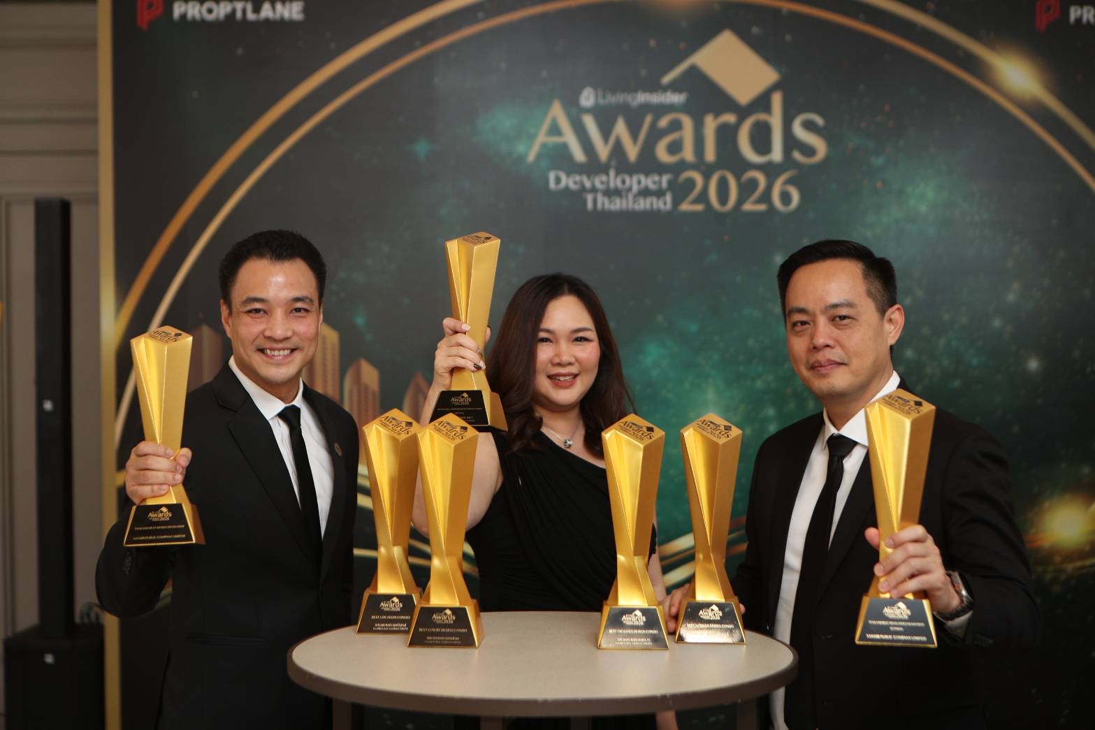 ภาพความประทับใจแสนสิริรับรางวัล Living Insider Award 2026