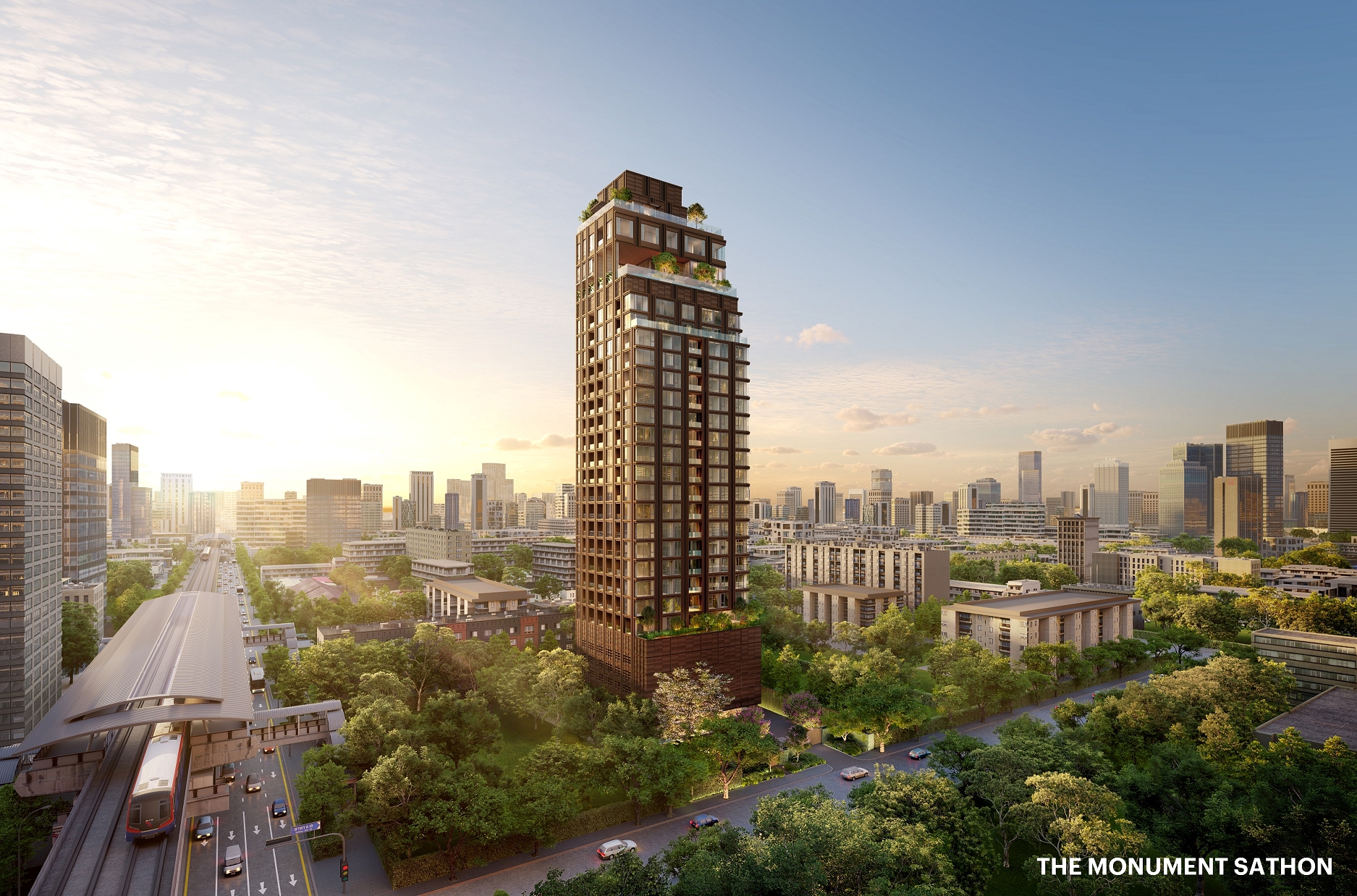 ภาพรวมอาคาร THE MONUMENT SATHON
