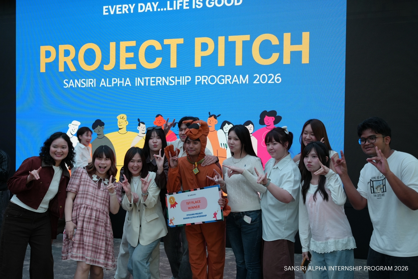 บรรยากาศ Sansiri Alpha Internship Program 2026