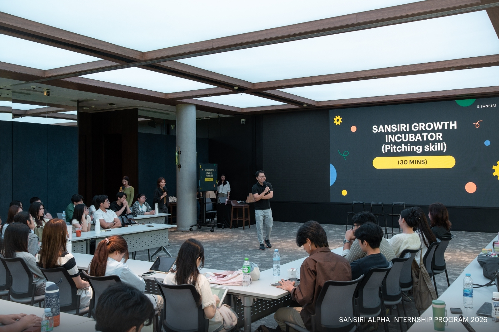 บรรยากาศ Sansiri Alpha Internship Program 2026
