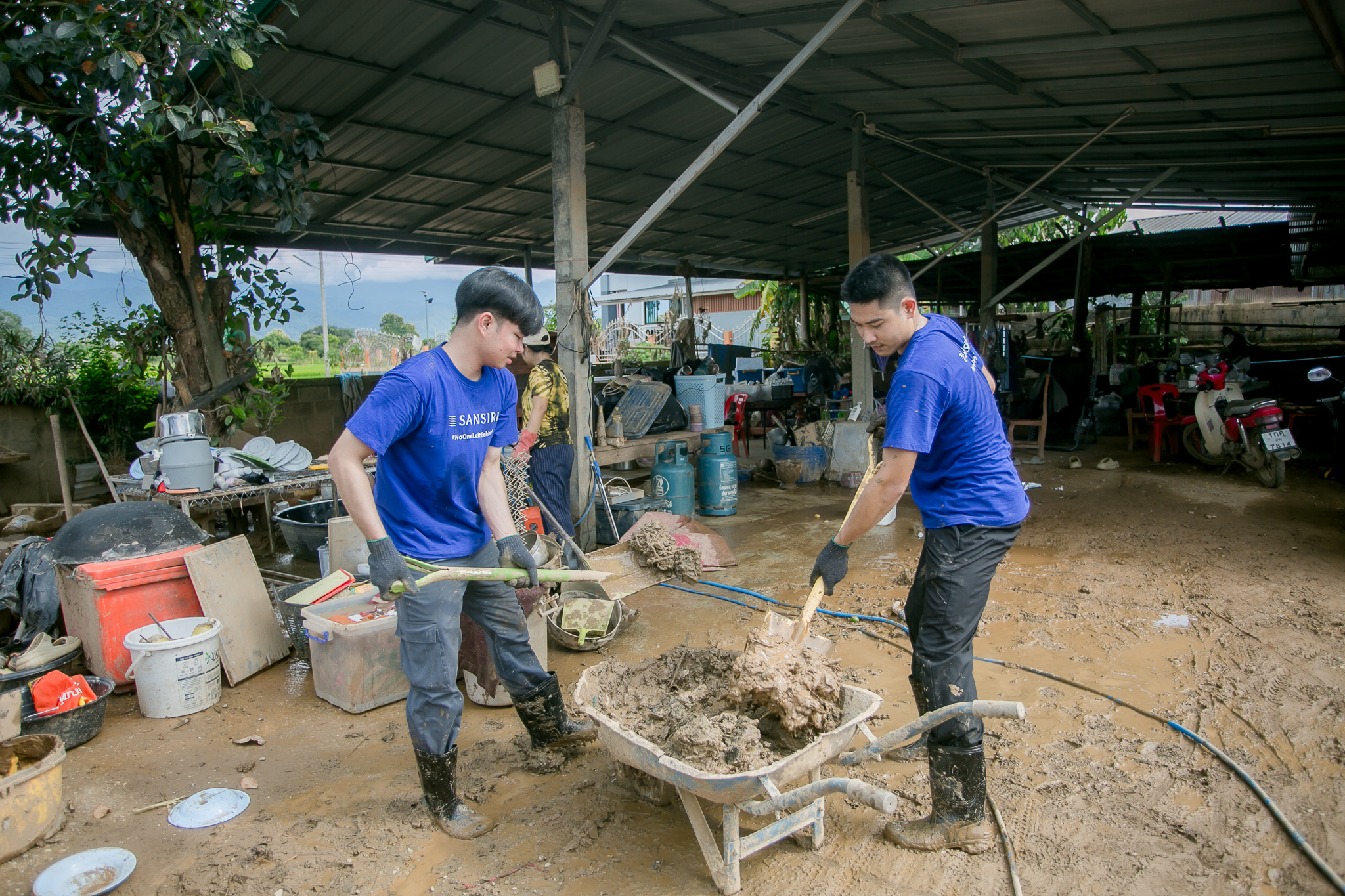 ทีมงานแสนสิริและพันธมิตรร่วมภารกิจฟื้นฟูพื้นที่ประสบภัย