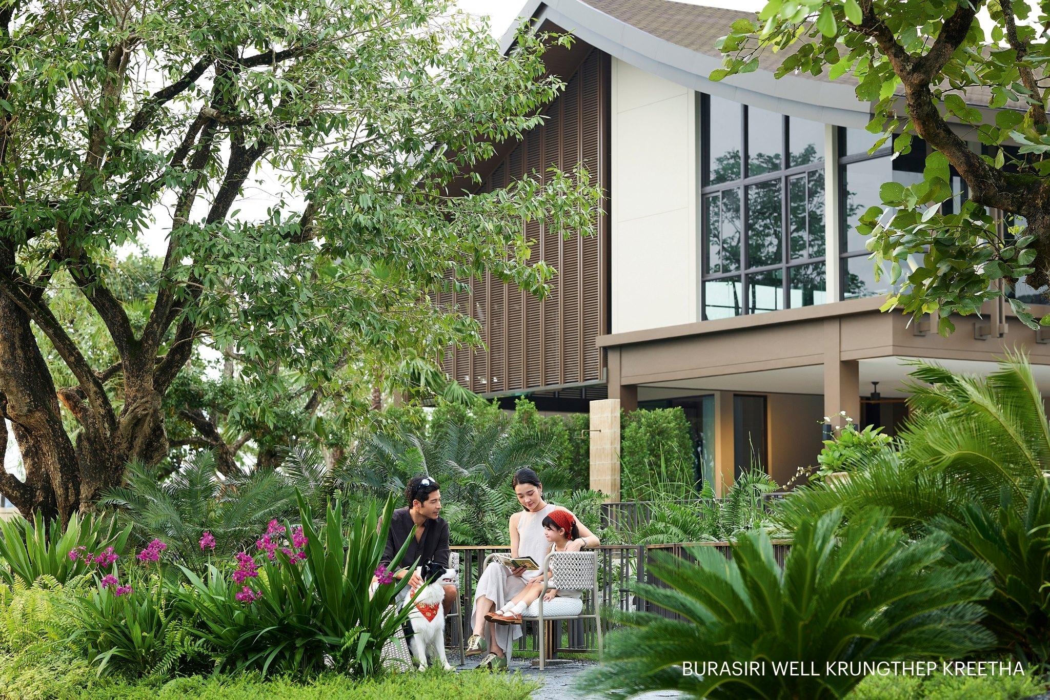 พื้นที่พักผ่อนและธรรมชาติภายในโครงการบุราสิริ เวลล์ กรุงเทพกรีฑา