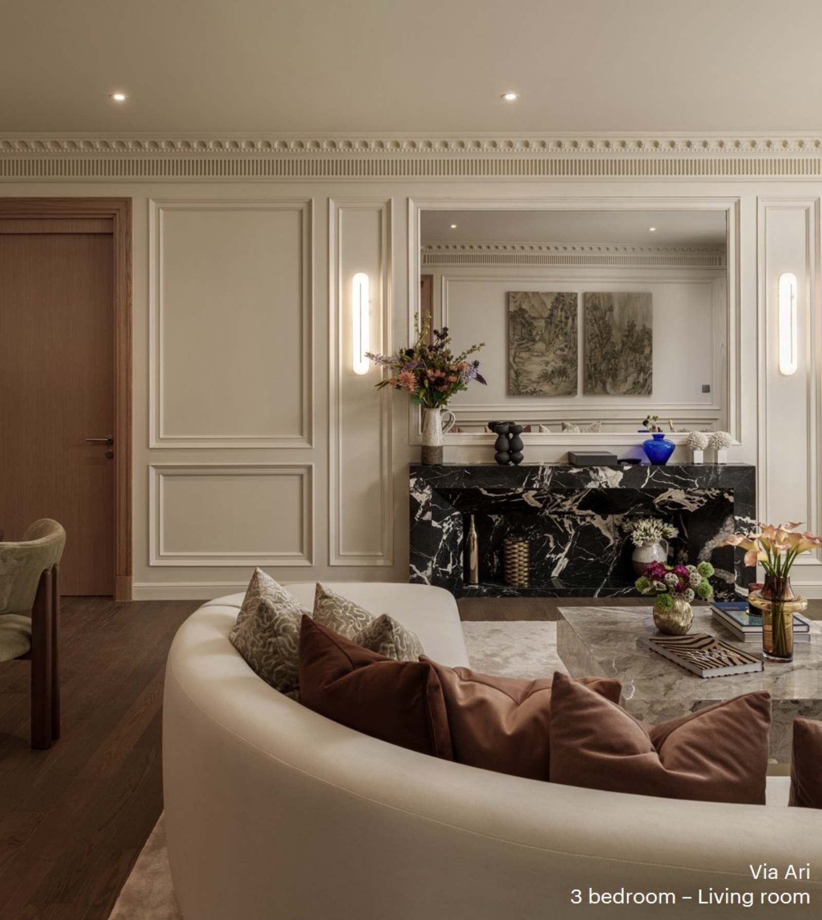 ห้องนั่งเล่น 3 Bedroom โครงการ Via Ari