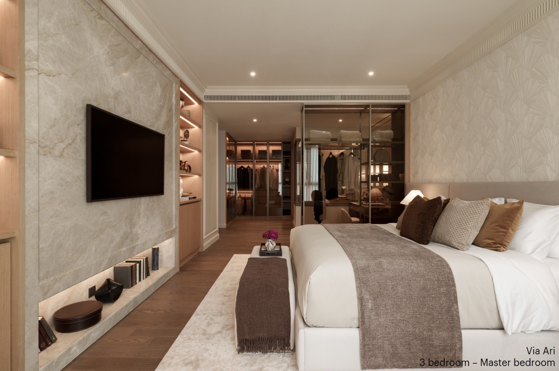 ห้องนอน 3 Bedroom โครงการ Via Ari