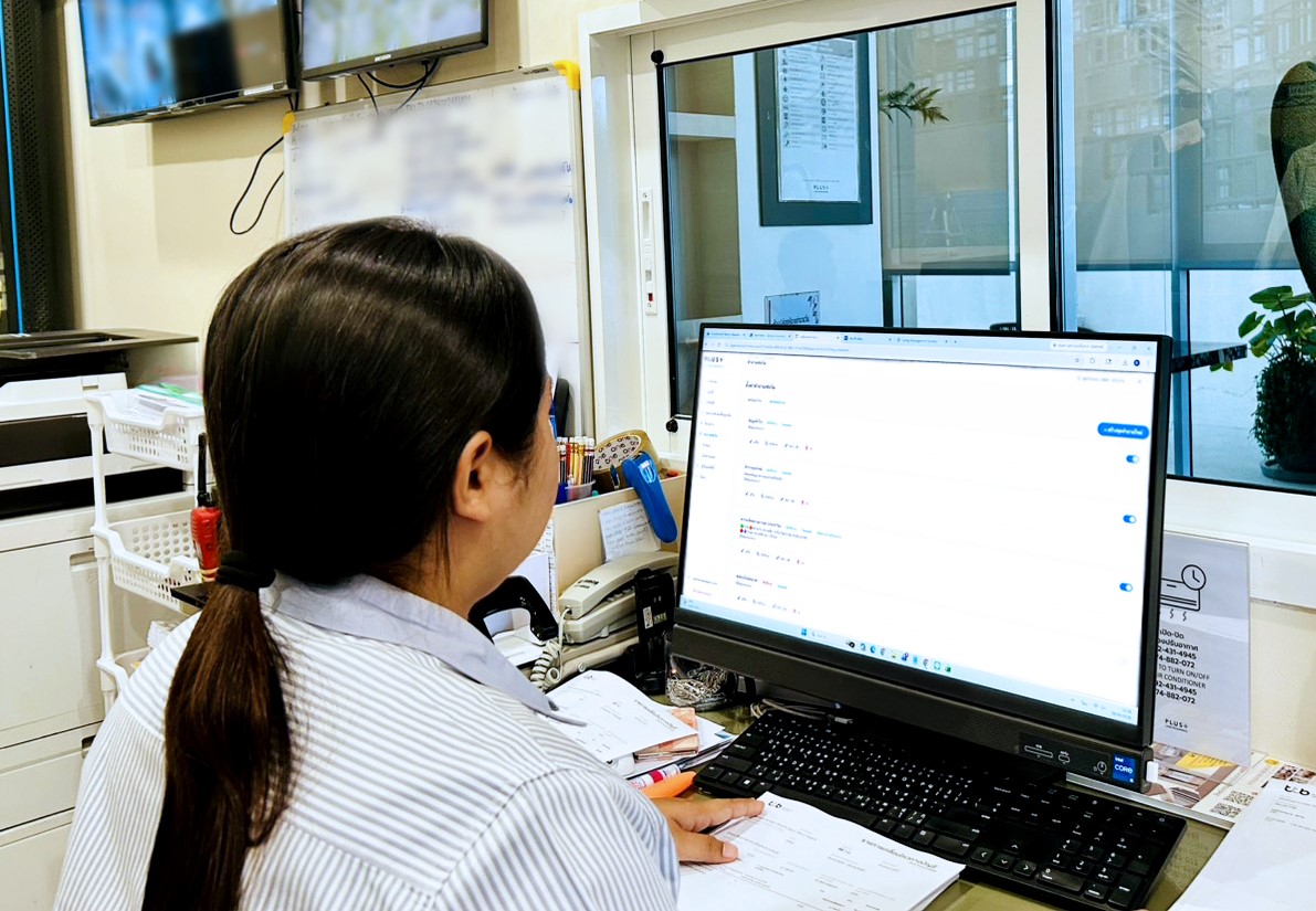ภาพหน้าจอ Real-Time Dashboard ติดตามสถานการณ์น้ำของโครงการในเครือแสนสิริ