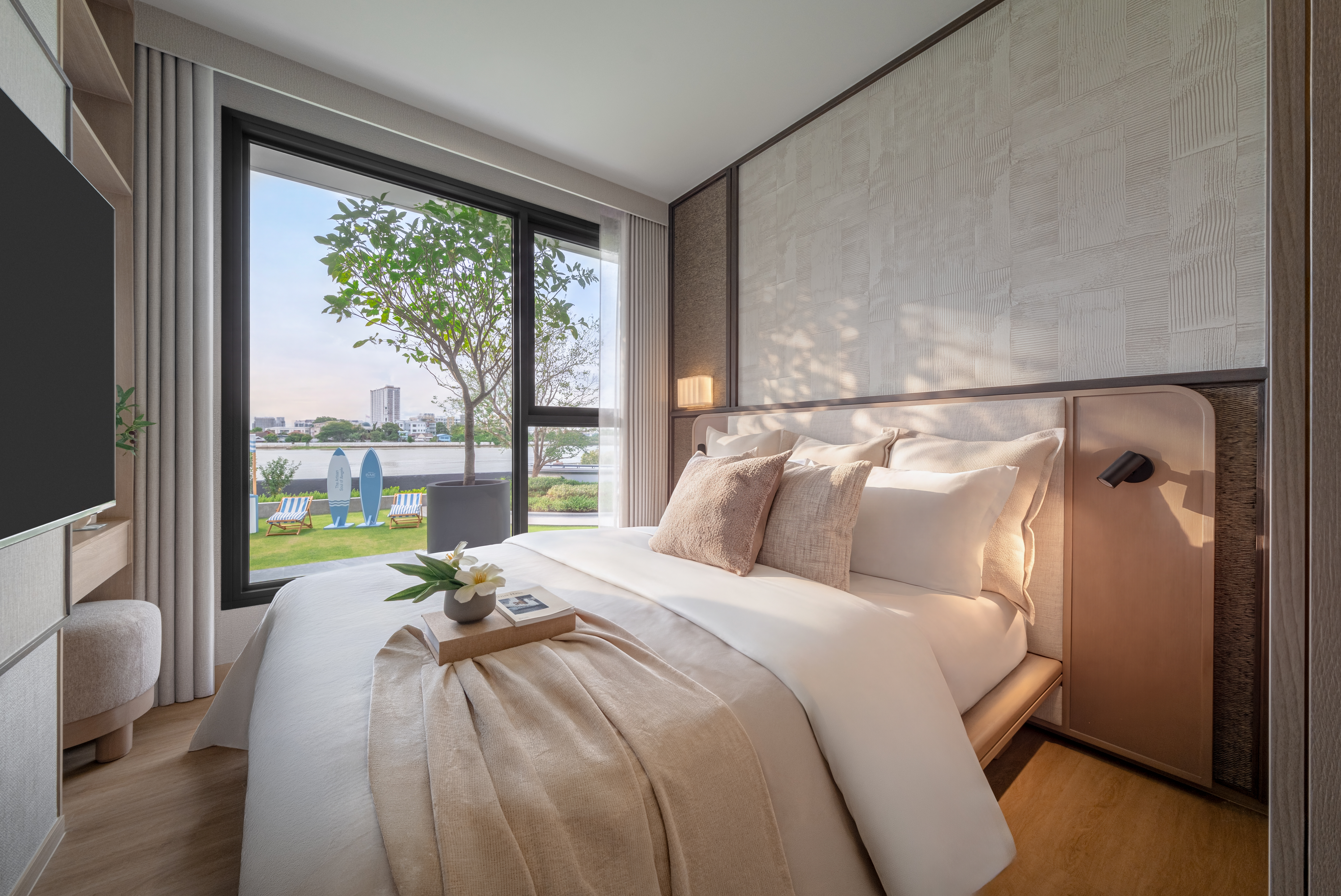 บรรยากาศ Sales Gallery โครงการ Reference BAIE River Bangpho