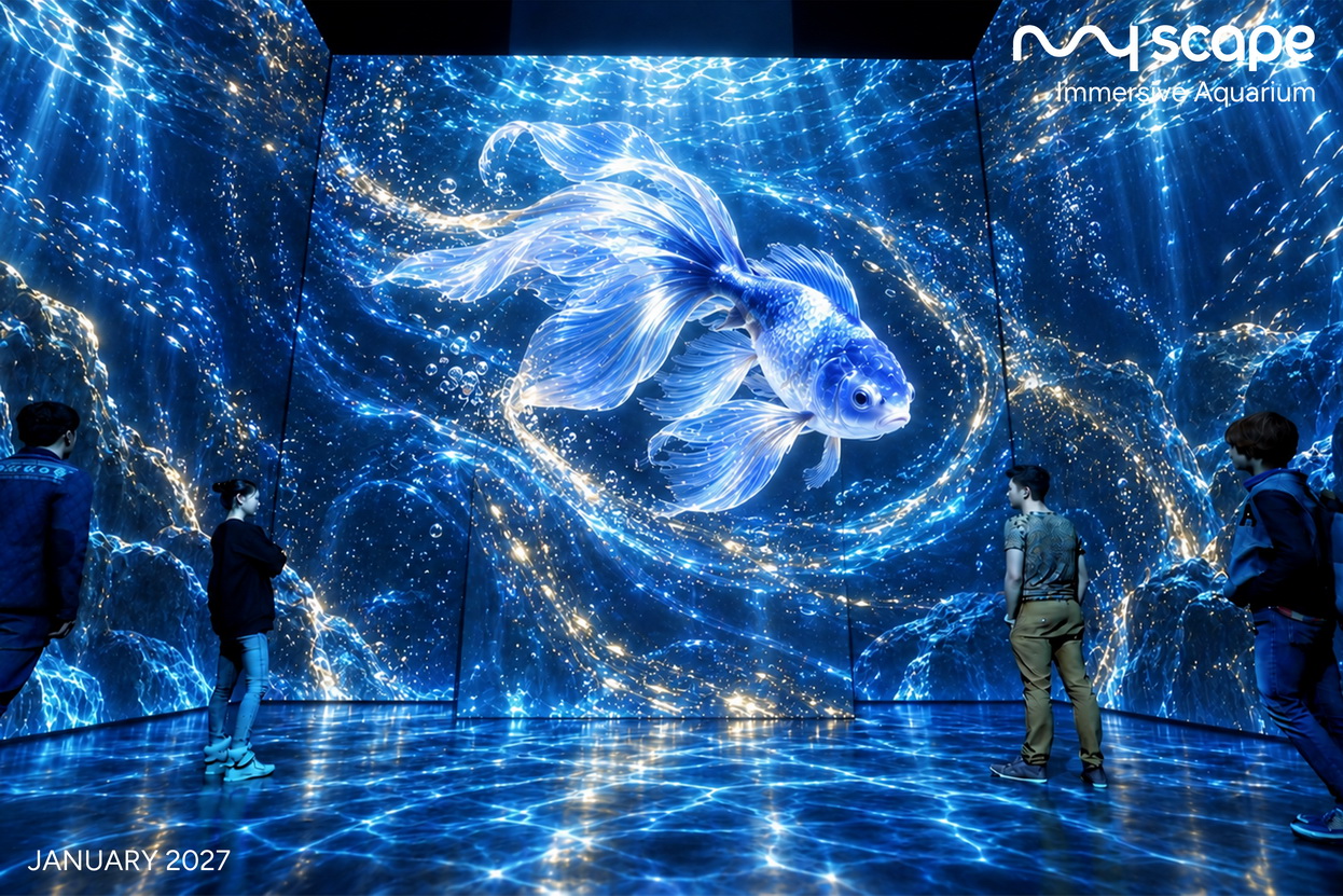 พื้นที่ประสบการณ์ Immersive Aquarium