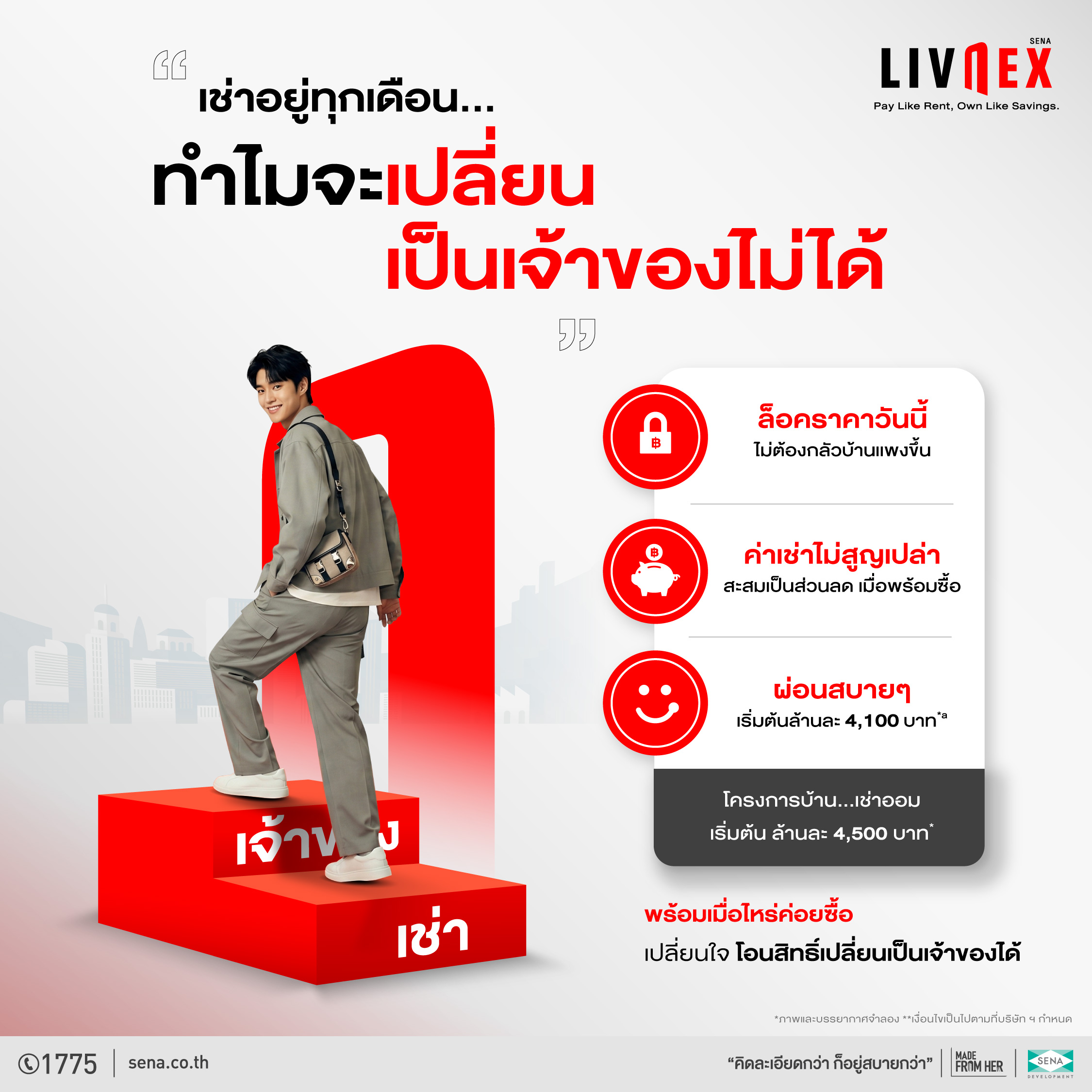 ภาพ LivNex เช่าออมบ้าน