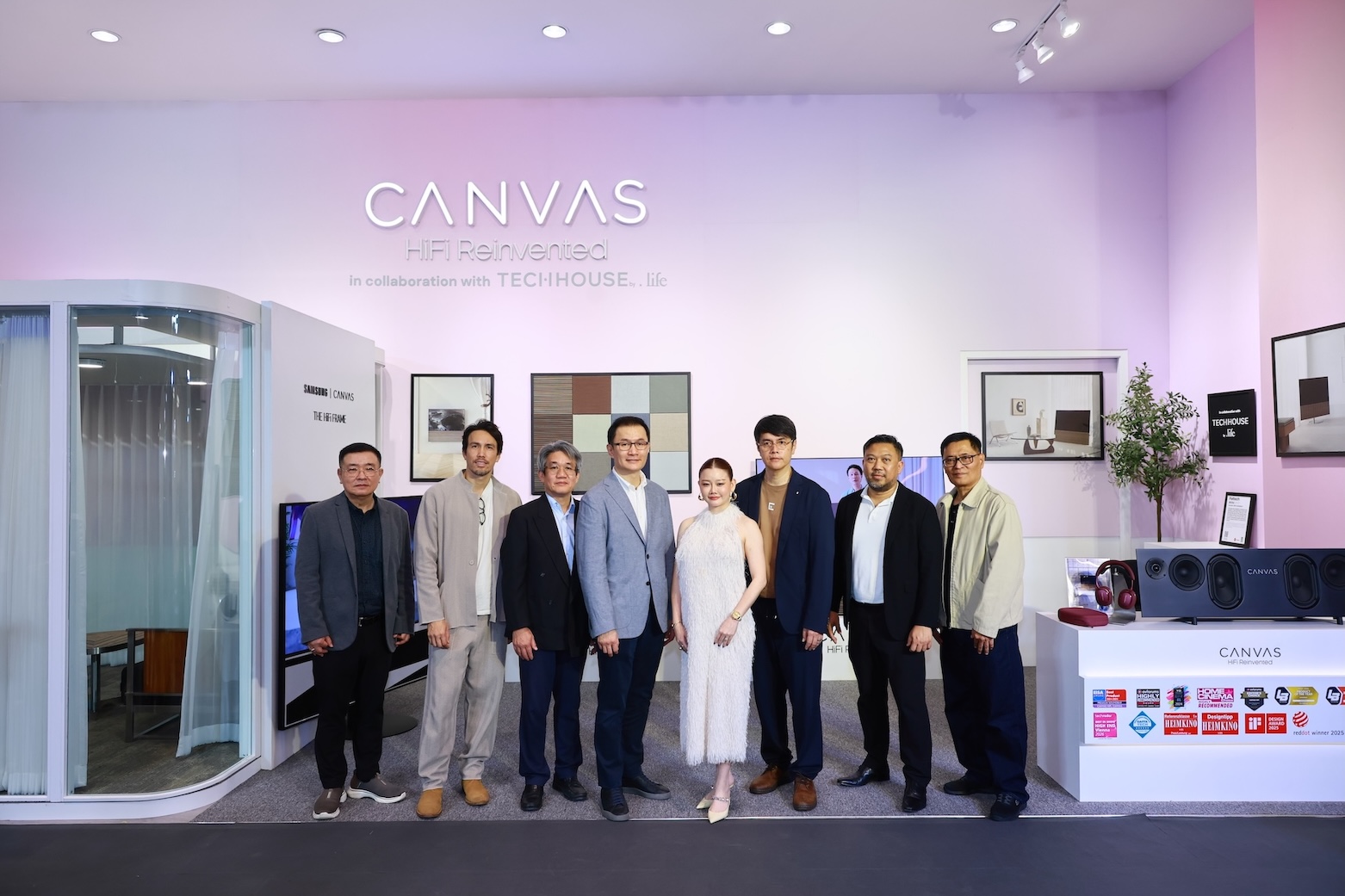 มุมจัดแสดงซาวด์บาร์ CANVAS HiFi ใน CANVAS Space