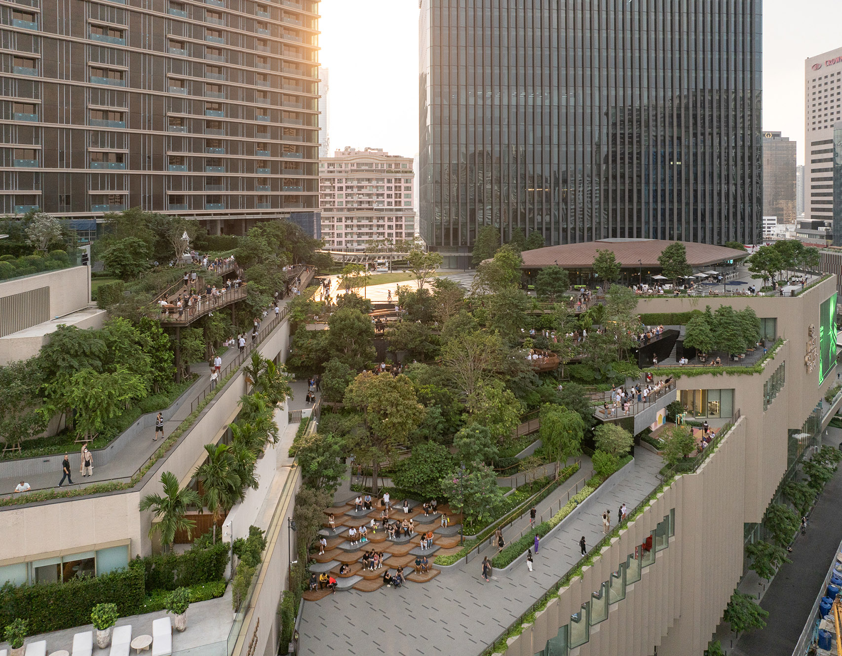 พื้นที่สีเขียว D Garden ภายในสวนดุสิตอรุณ
