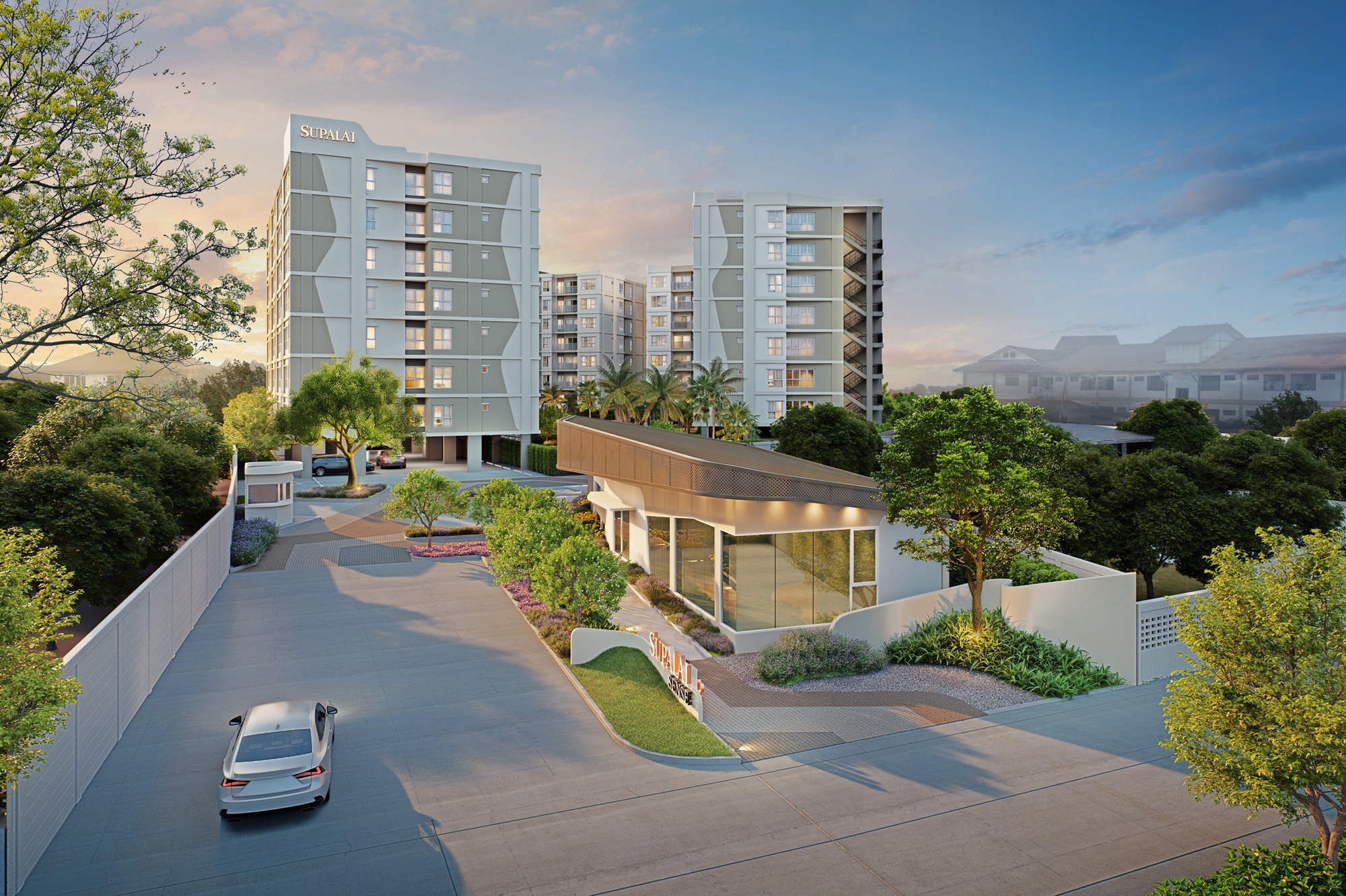 Supalai Sense Pattaya ทางเข้าโครงการ