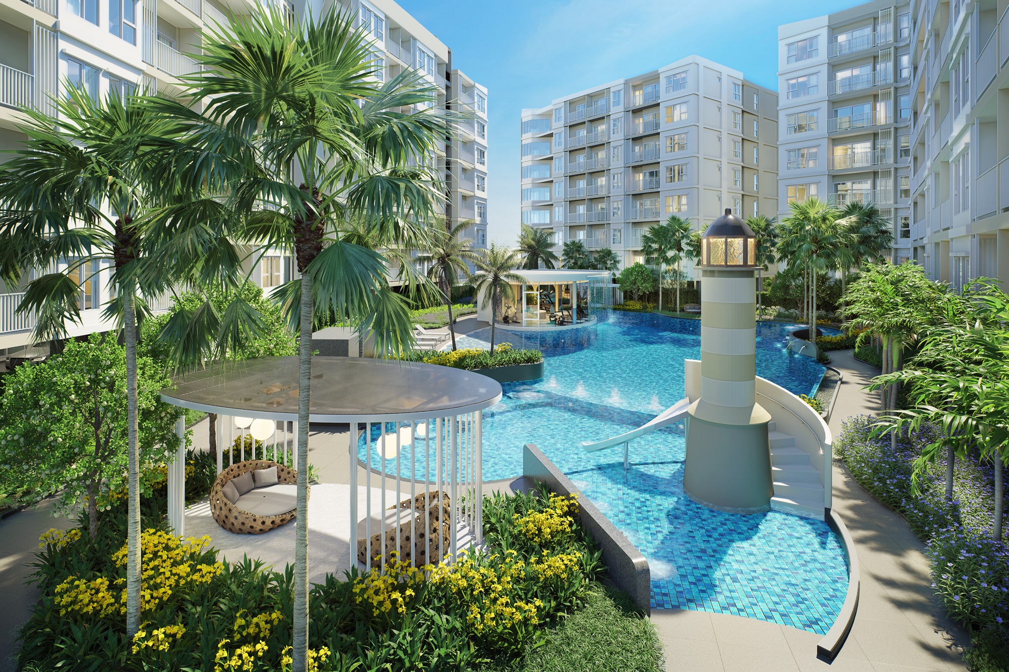 Supalai Sense Pattaya สระว่ายน้ำ