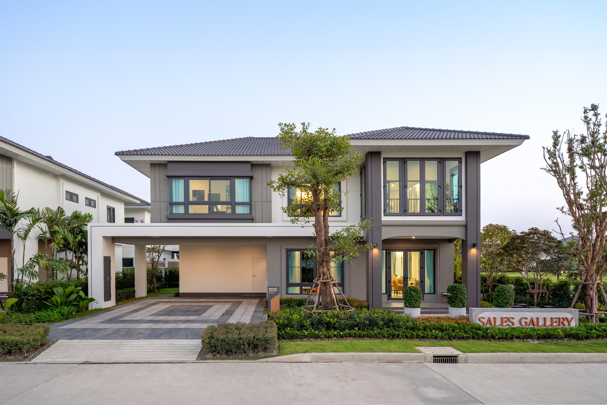 ภาพภายนอกบ้านตัวอย่างโครงการศุภาลัย พรีมา วิลล่า พัทยา