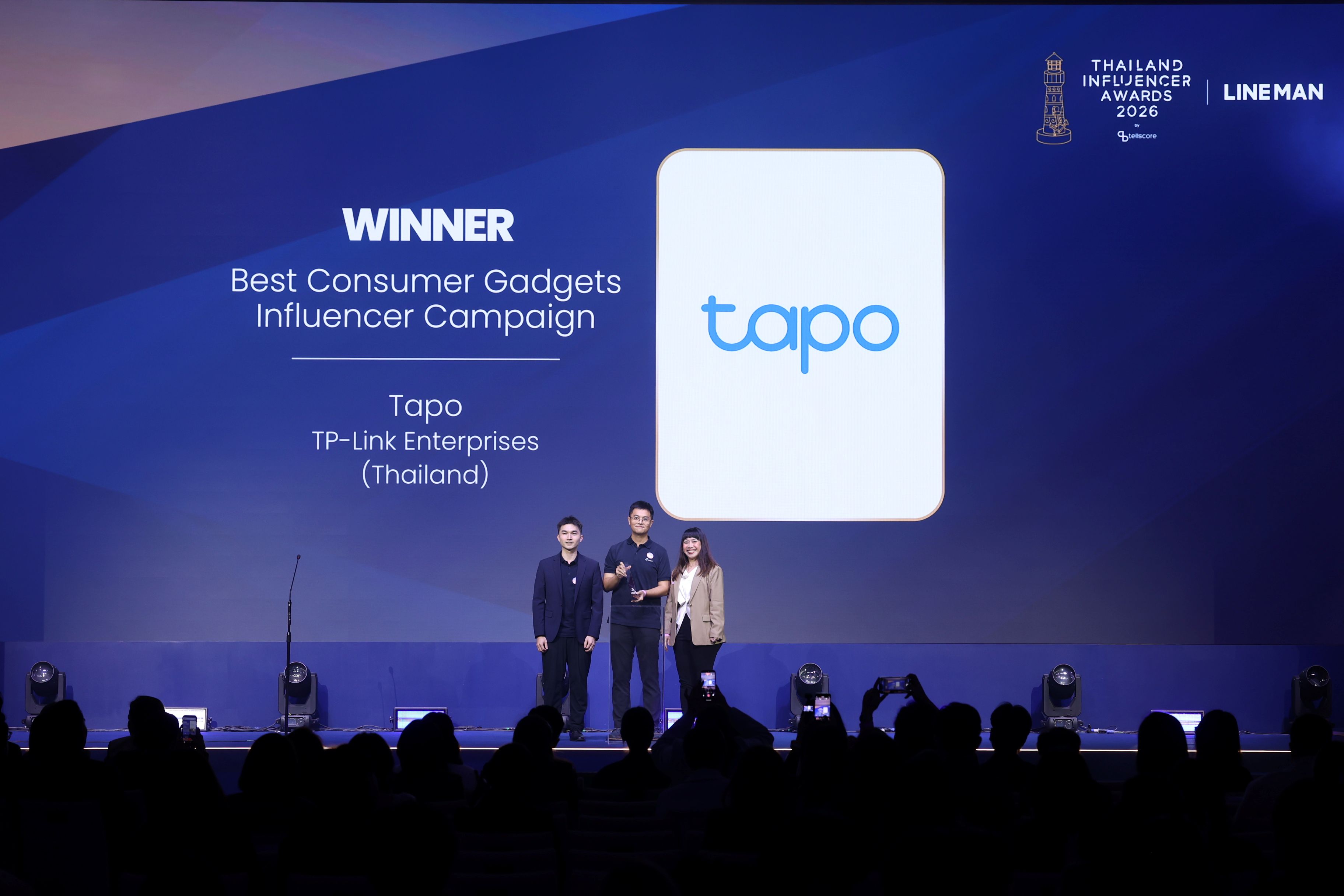 ภาพกิจกรรม Tapo ในงาน Thailand Influencer Awards 2026