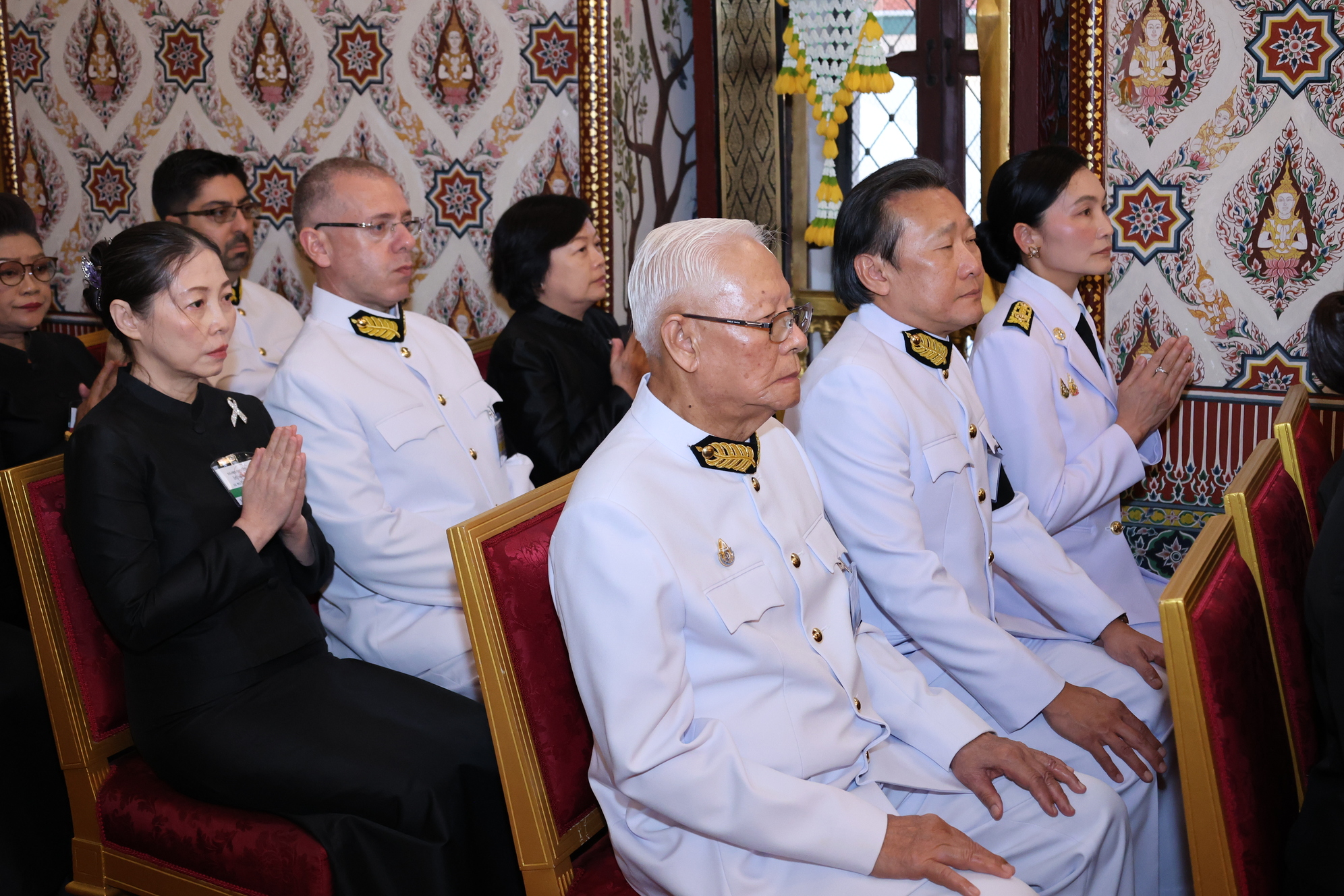 ภาพบรรยากาศพิธีสวดพระอภิธรรม