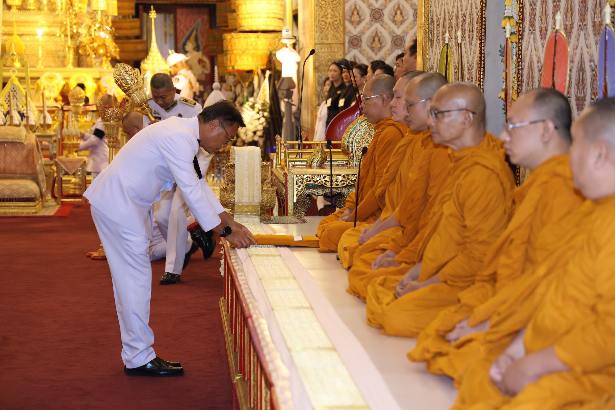 ภาพบรรยากาศพิธีสวดพระอภิธรรม