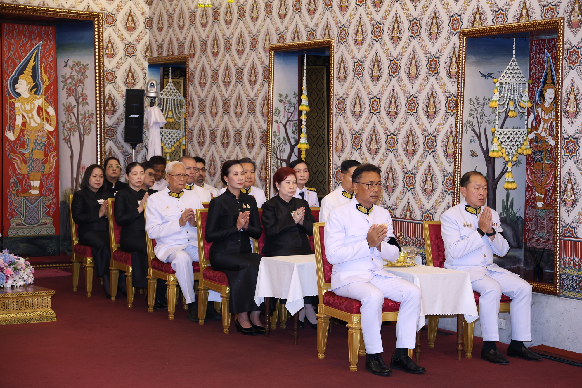 ภาพบรรยากาศพิธีสวดพระอภิธรรม