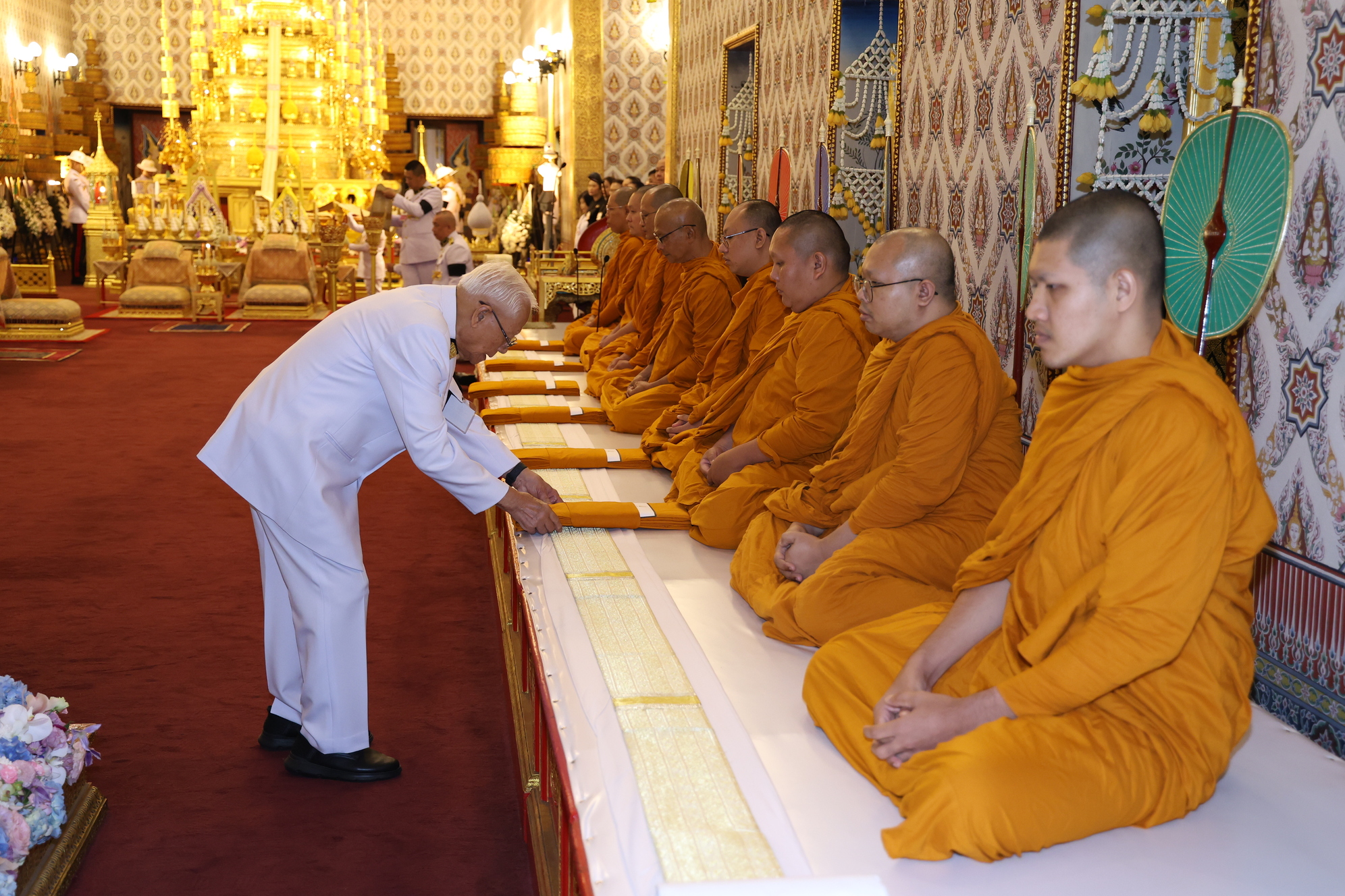 ภาพบรรยากาศพิธีสวดพระอภิธรรม