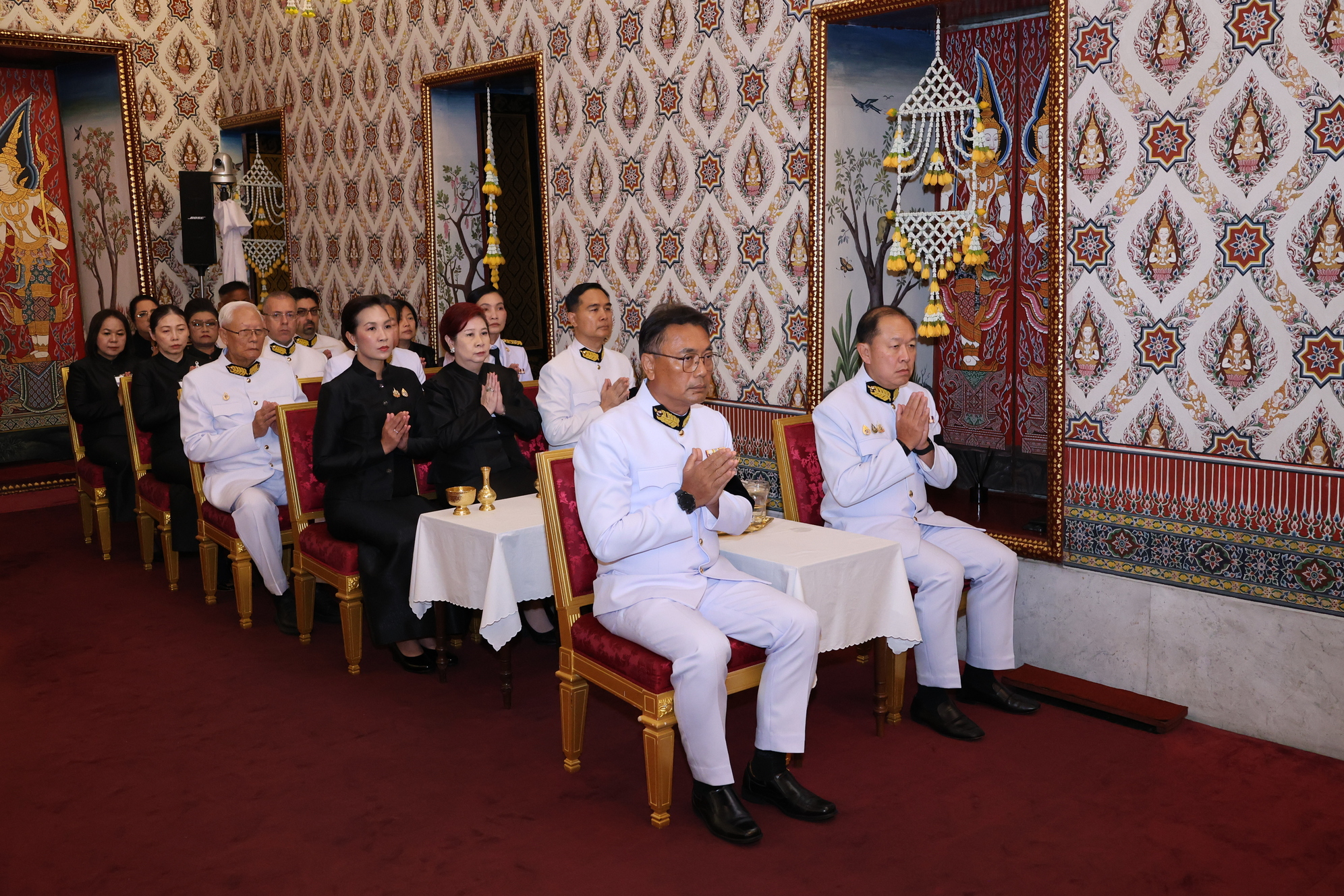 ภาพบรรยากาศพิธีสวดพระอภิธรรม