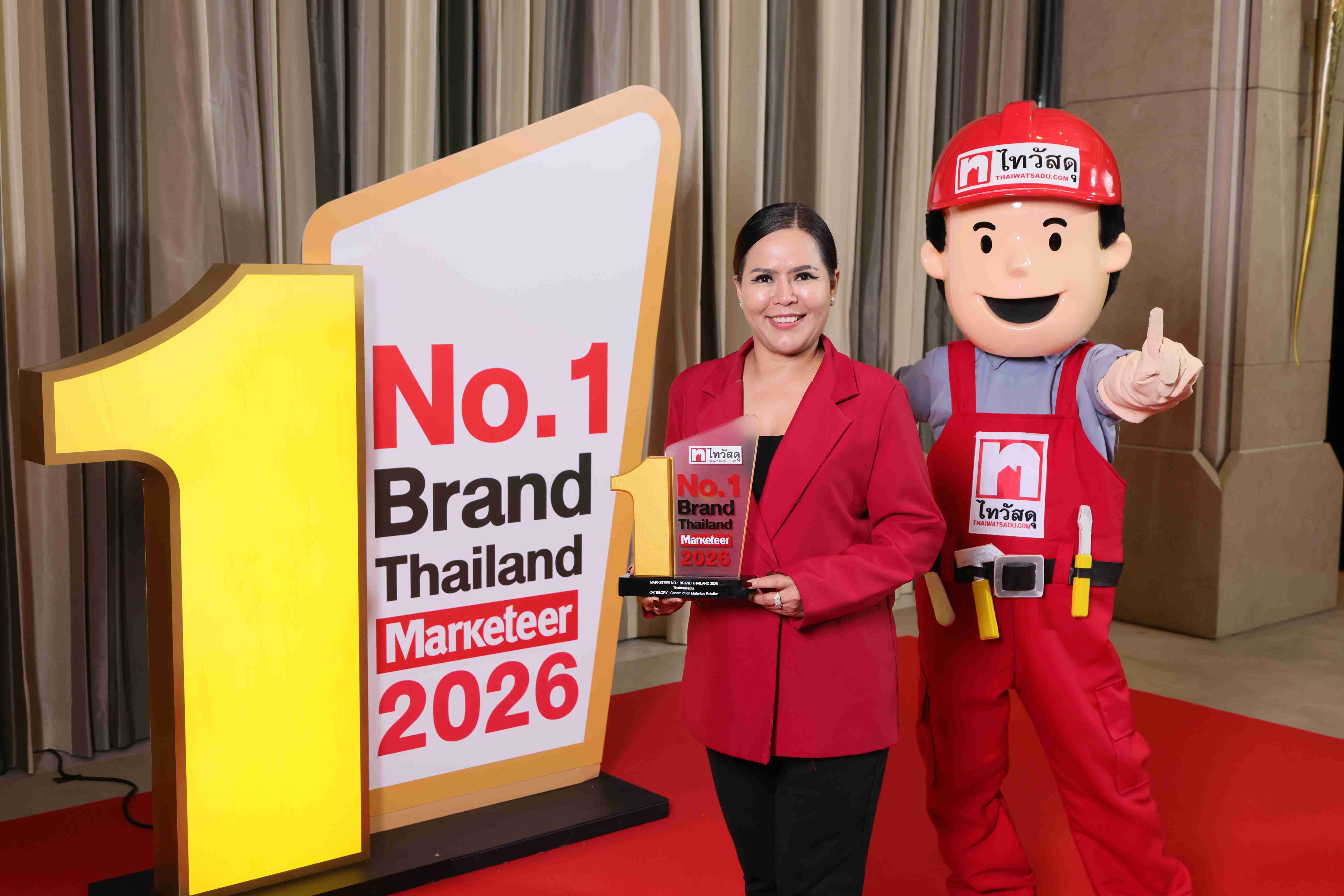 ไทวัสดุ คว้ารางวัล Marketeer No.1 Brand Thailand 2026