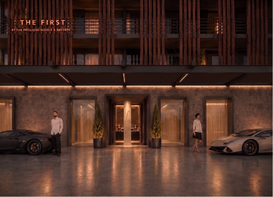 ทางเข้า The First Cortina by The Pavilions (ภาพจำลอง)