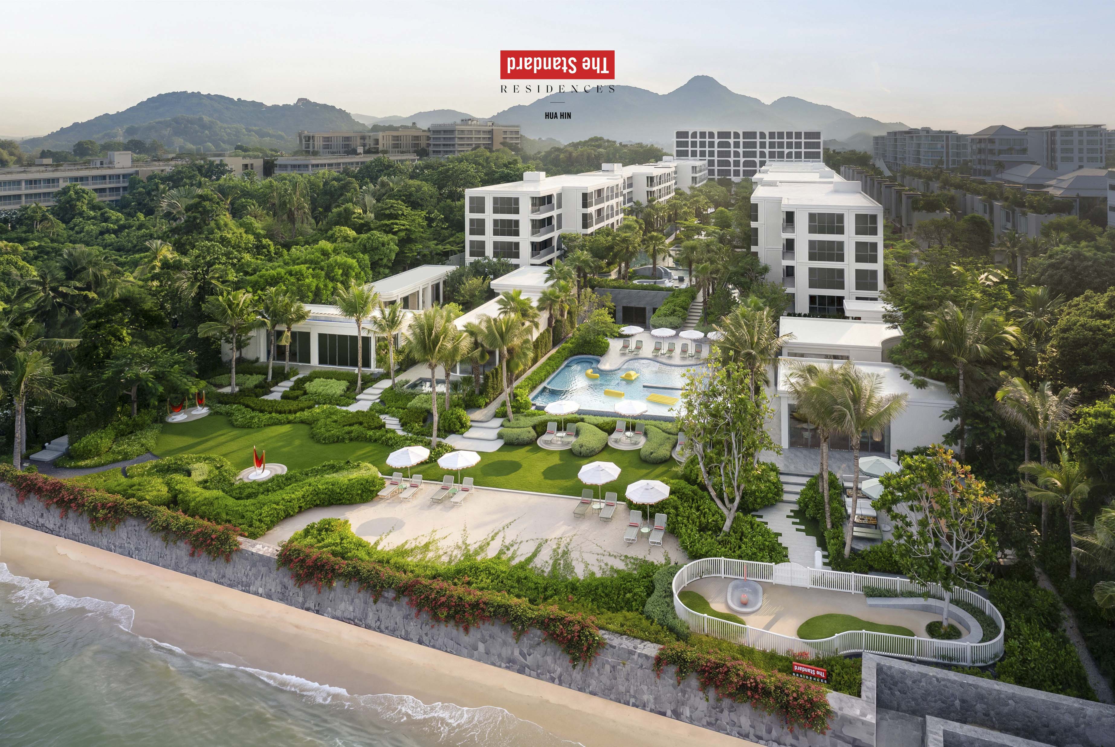 ดีไซน์สถาปัตยกรรมและพื้นที่ส่วนกลางของ The Standard Residences, Hua Hin
