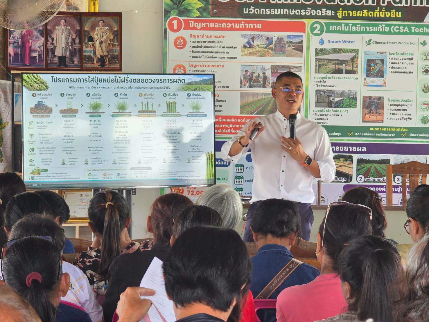 กิจกรรมลงพื้นที่ของ วว. ภายใต้โครงการปลูกผักเศรษฐกิจเสริมรายได้ให้กับชุมชน