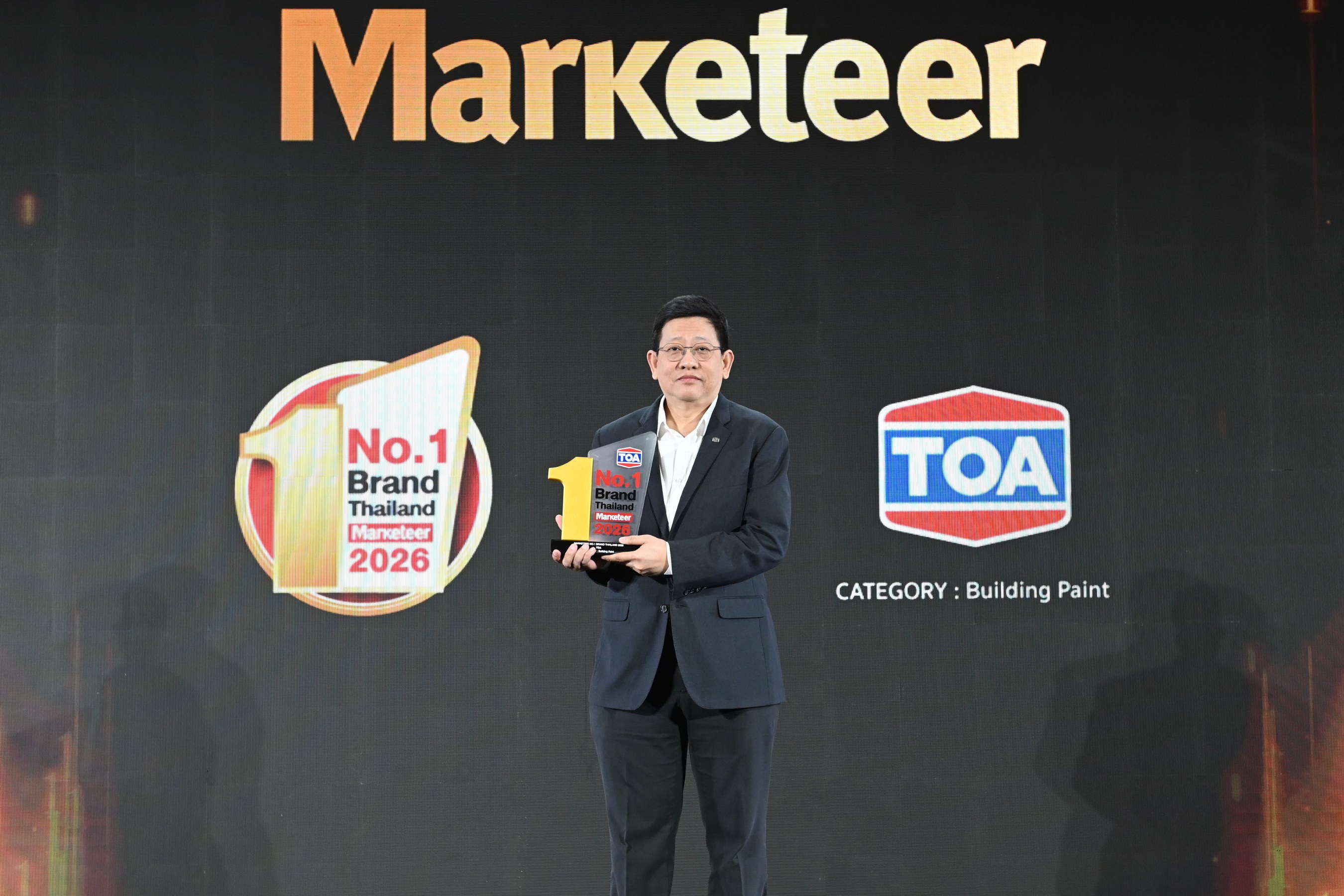 TOA รับรางวัล No.1 Brand Thailand 2026