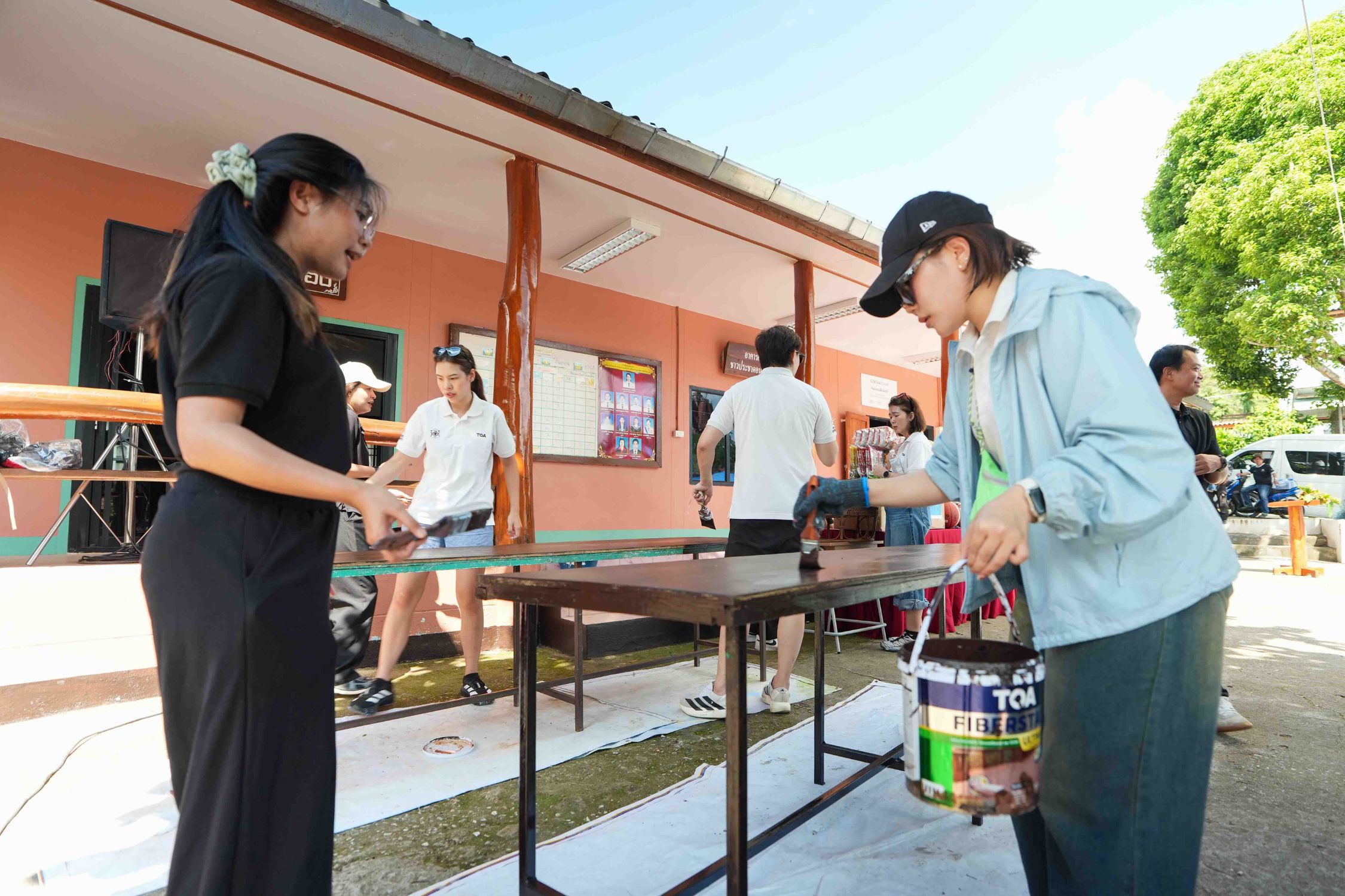 ภาพบรรยากาศกิจกรรมเพื่อสังคมของ TOA ณ โรงเรียนวัดดอนชัย จังหวัดเชียงใหม่