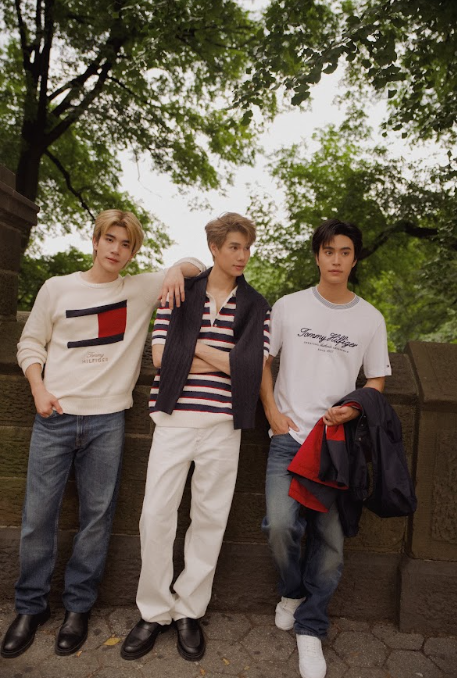 ภูวินทร์ เจมีไนน์ และโฟร์ท ในลุค Tommy Hilfiger สไตล์อเมริกันเพรพ
