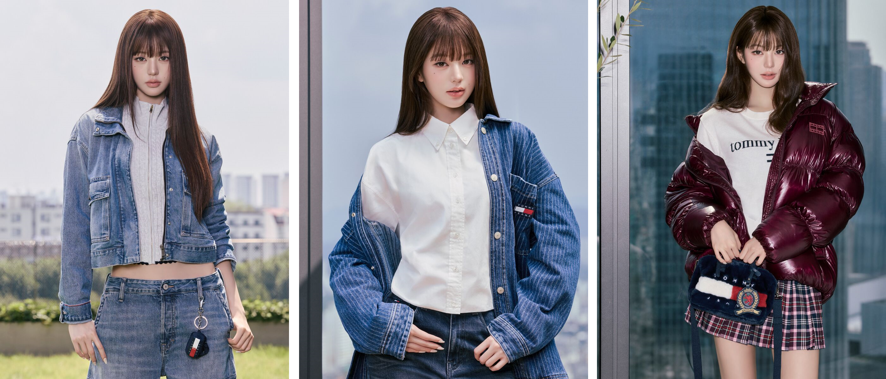 ภาพแคมเปญ Tommy Jeans Fall 2026 ถ่ายทอดโดย จางวอนยอง