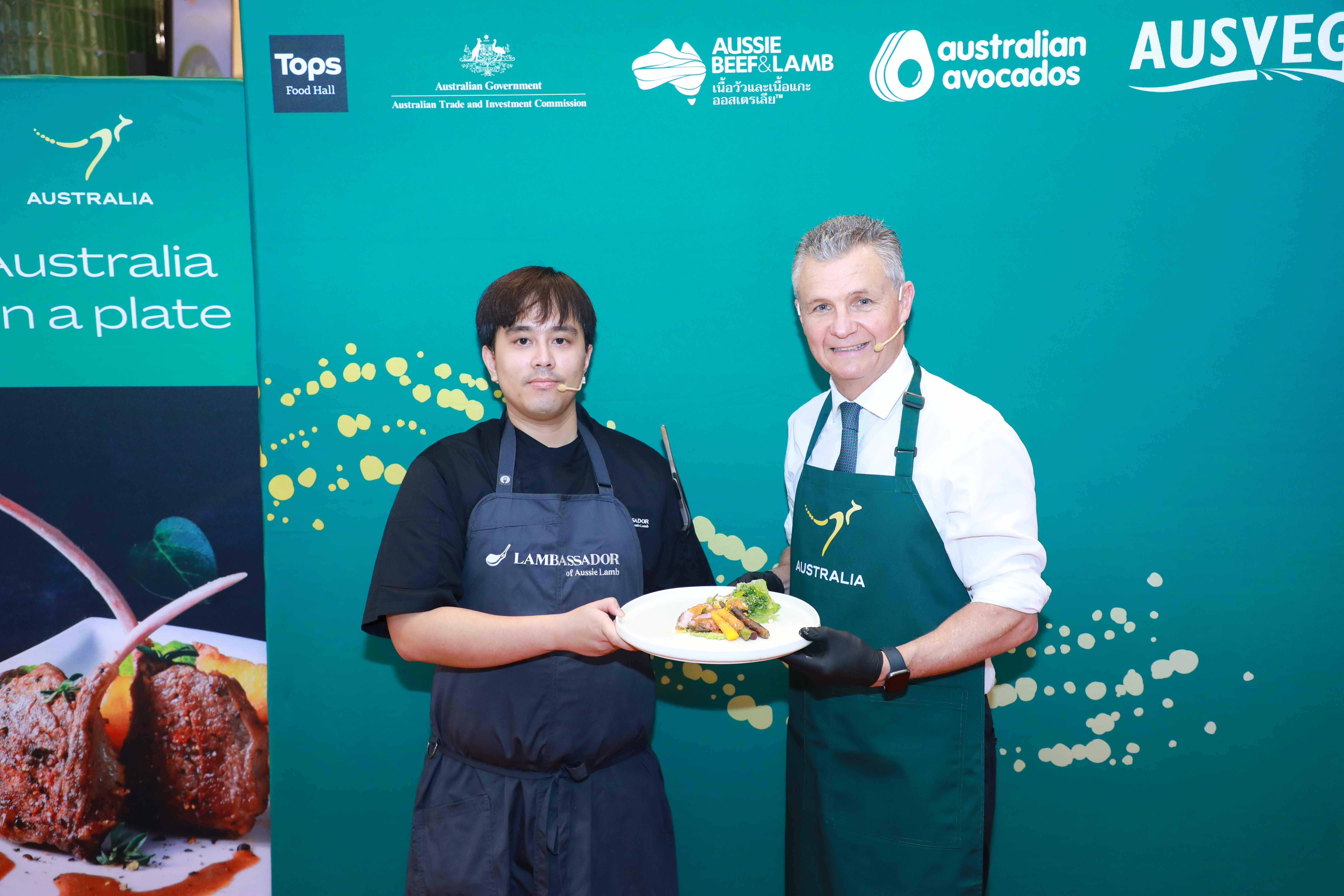 การสาธิตการปรุงอาหารโดยเชฟภายในงาน Australia on a Plate