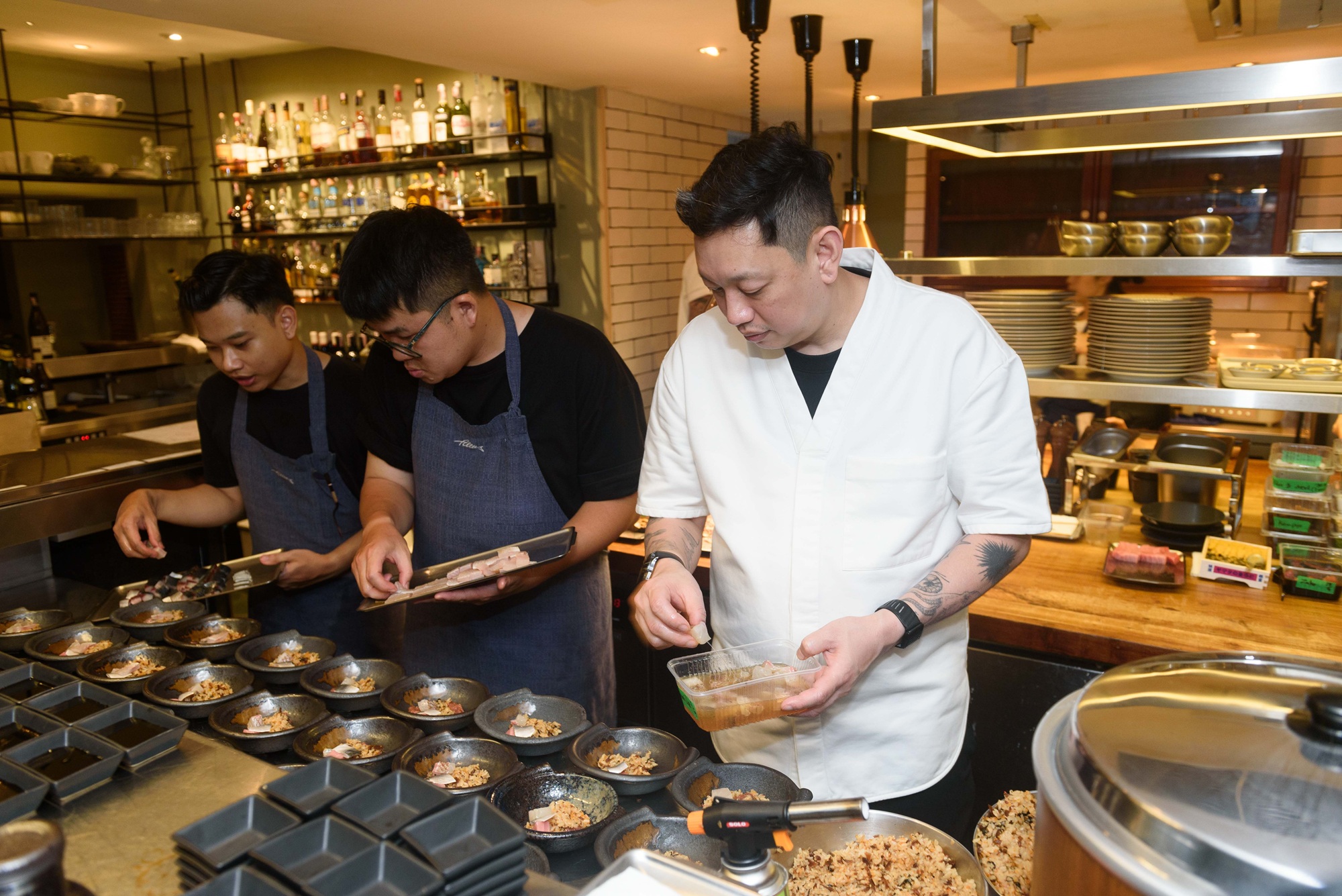 การต้อนรับลูกค้าคนสำคัญในงาน ttb reserve Exclusive Dining Experience