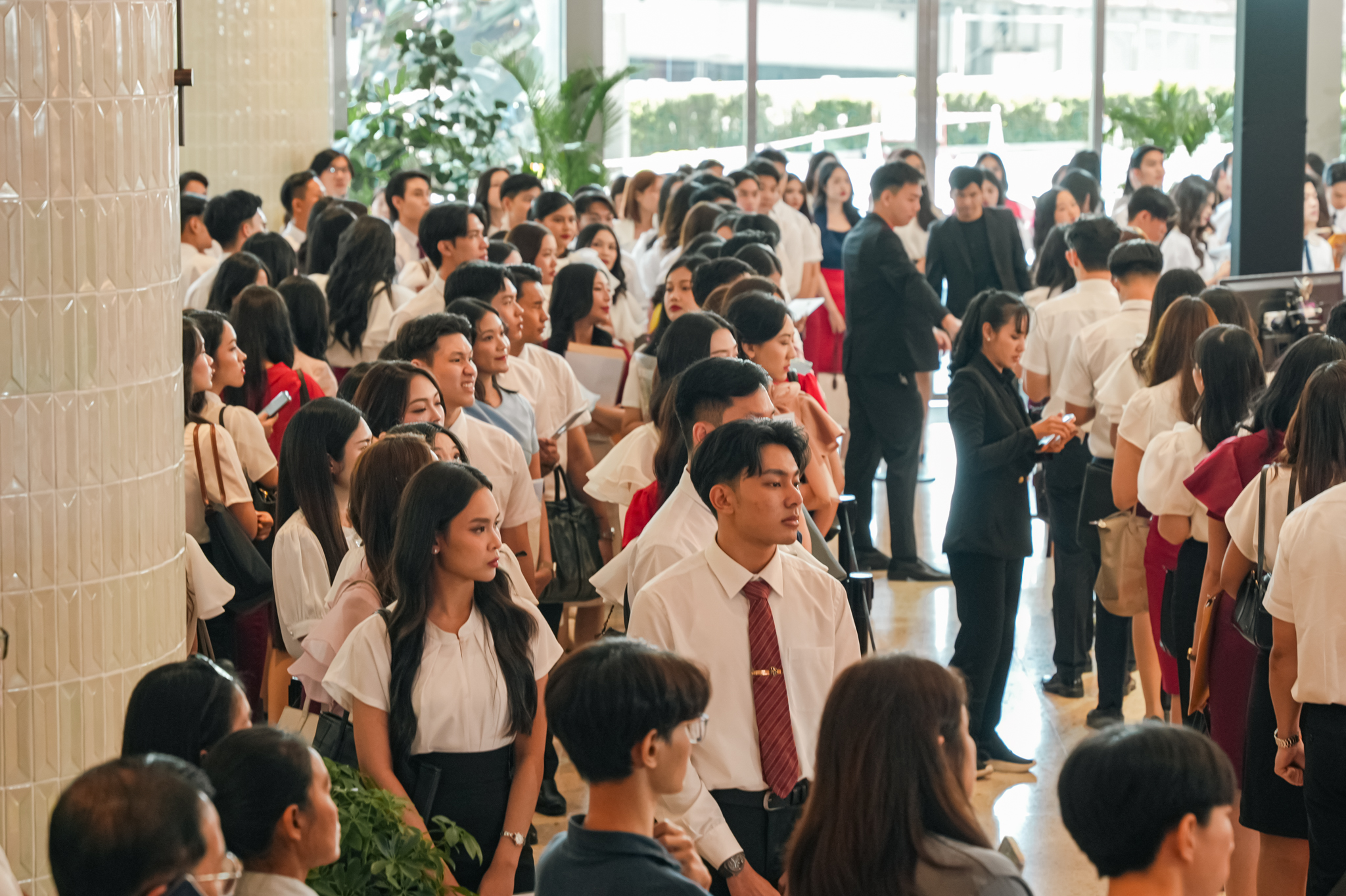 บรรยากาศการรับสมัครในงาน Sky Career 2026