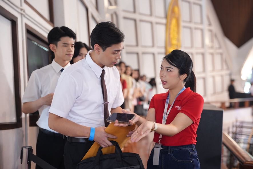 บรรยากาศกิจกรรมภายในบูธเวียตเจ็ทไทยแลนด์