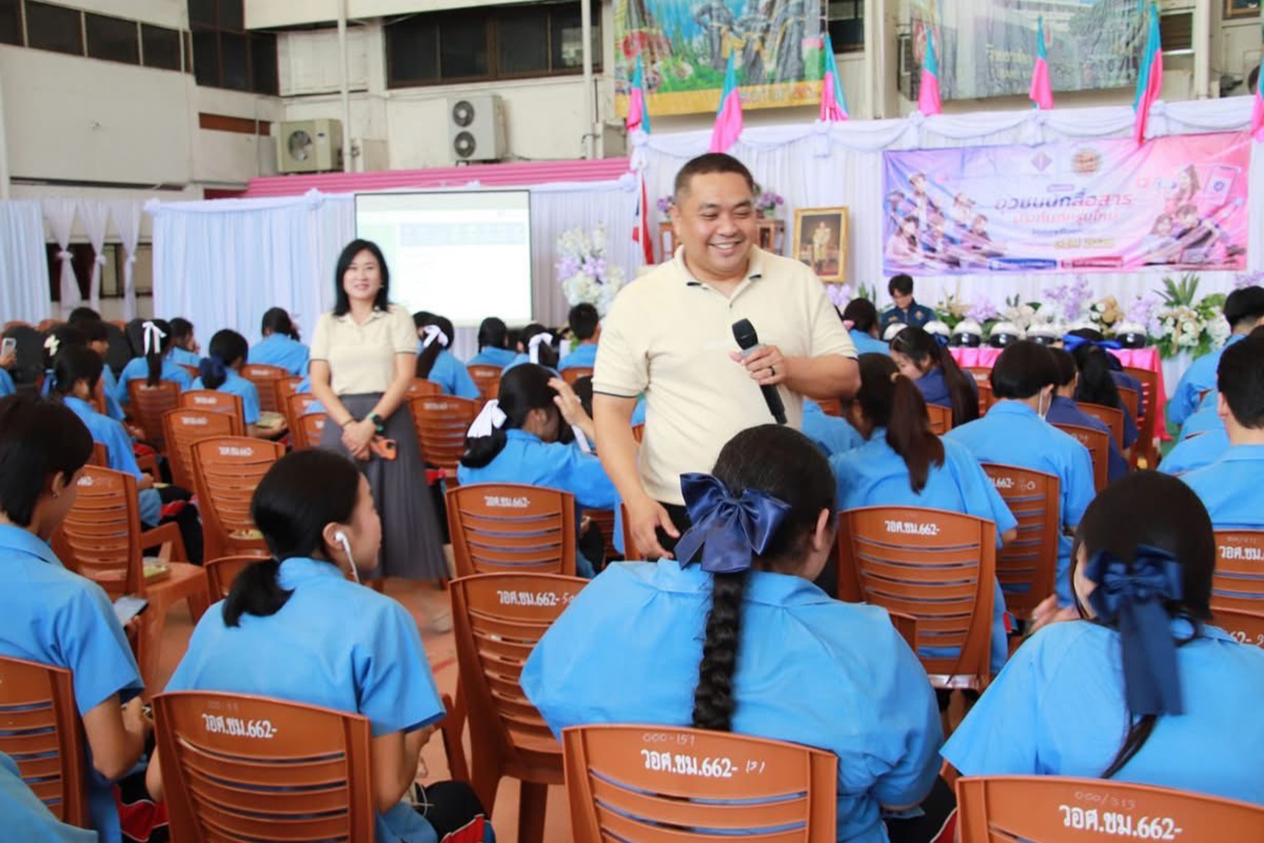 ภาพกิจกรรมยุวชนนักสื่อสารประกันภัยรุ่นใหม่ ณ วิทยาลัยอาชีวศึกษาเชียงใหม่