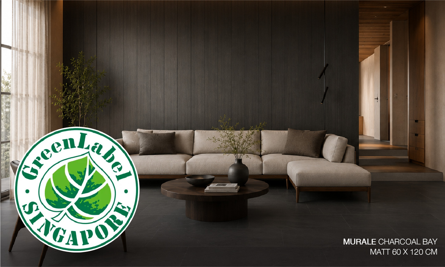 ซีรีส์ MURALE สี Charcoal Bay ได้รับ Singapore Green Label