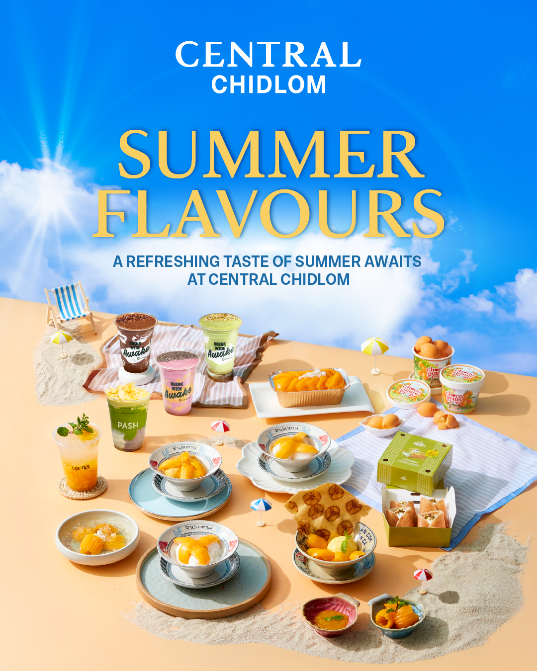 ห้างเซ็นทรัลชิดลม ในเครือเซ็นทรัล รีเทล ร่วมกับศูนย์การค้าเซ็นทรัล เอ็มบาสซี ปักหมุดจุดหมายเฉลิมฉลองเทศกาลใจกลางเมือง มอบครบทุกประสบการณ์ ช้อป กิน เที่ยว ตลอดเดือนเมษายน