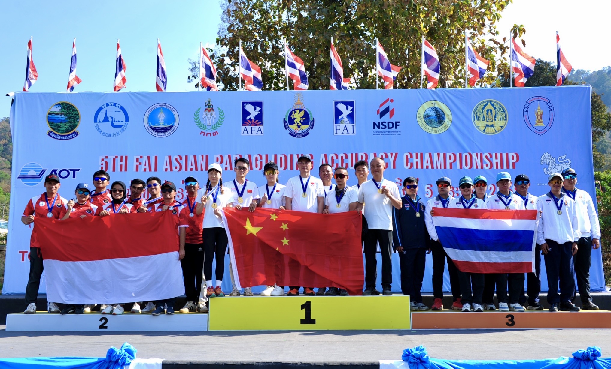 สมาคมกีฬาทางอากาศและการบินแห่งประเทศไทย ในพระบรมราชูปถัมภ์ จัดการแข่งขันร่มร่อนบินลงเป้าแม่นยำชิงแชมป์เอเชีย ครั้งที่ 5 ประจำปี 2569 5th Fai Asian Paragliding Accuracy Championship ณ สนามกีฬาทางอากาศชั่วคราวผาตากเสื้อ อำเภอสังคม จังหวัดหนองคาย ระหว่างวันที่ 7 – 15 กุมภาพันธ์ 2569