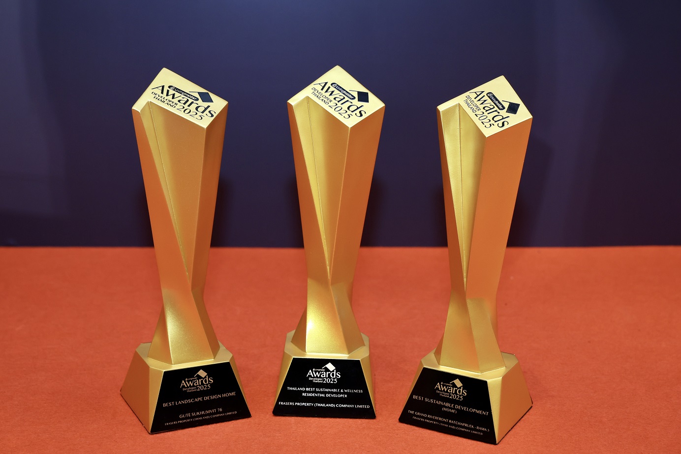 เฟรเซอร์ส พร็อพเพอร์ตี้ ประเทศไทย คว้า 6 รางวัล จากสุดยอดเวทีอสังหาฯ ไทย การันตีคุณภาพ ดีเวลลอปเปอร์ชั้นนำมุ่งยกระดับคุณภาพชีวิต และพัฒนาที่อยู่อาศัยสู่ความยั่งยืน
