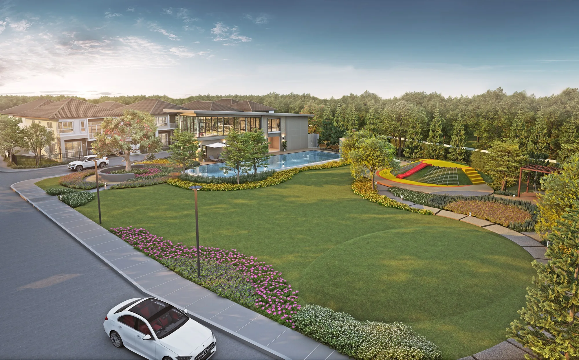 ศุภาลัย การ์เด้นวิลล์ เทพารักษ์ บางนา 2 สวนส่วนกลาง