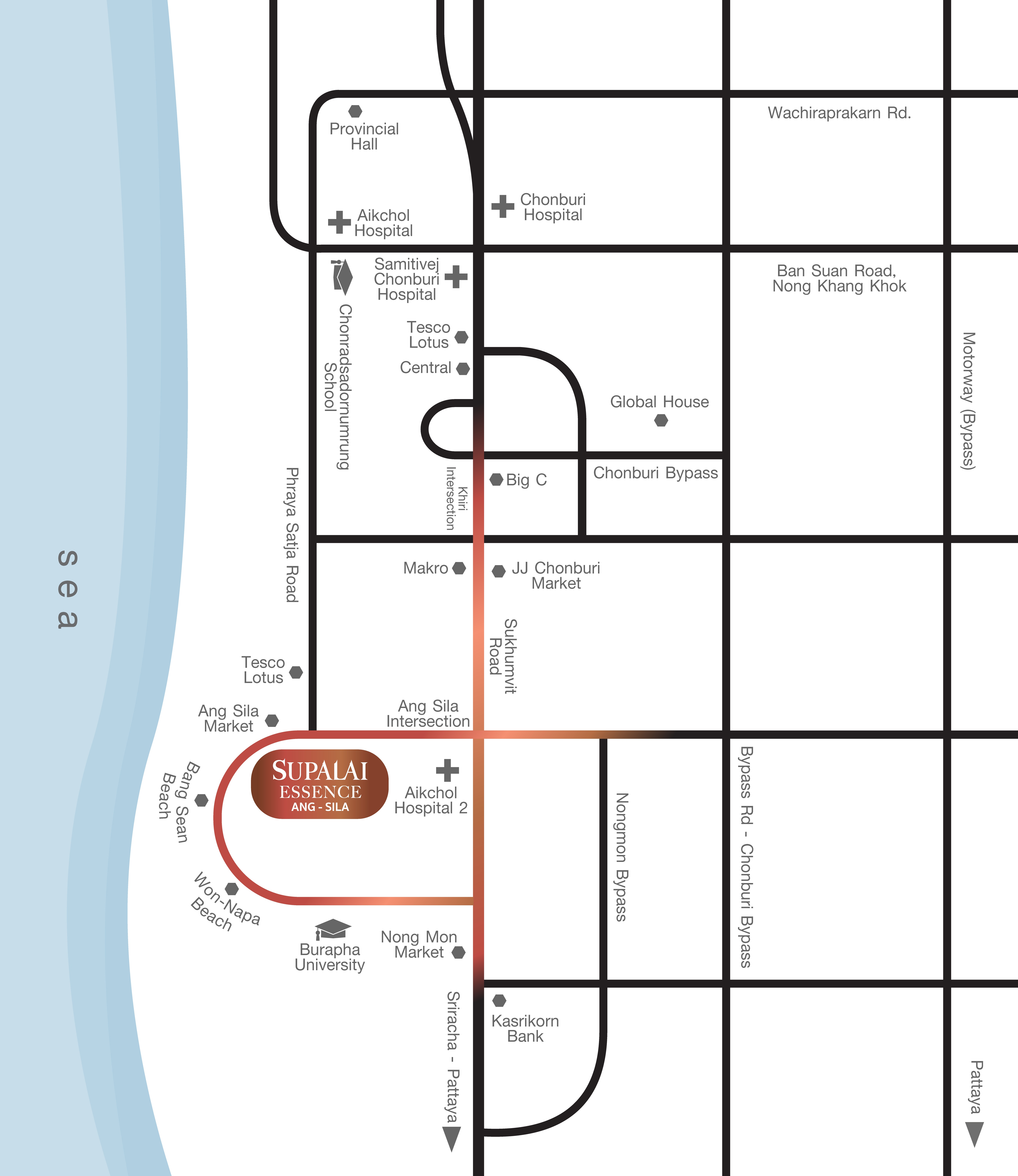 รูปโครงการ ศุภาลัย เอสเซ้นส์ อ่างศิลา (Supalai Essence Ang Sila)