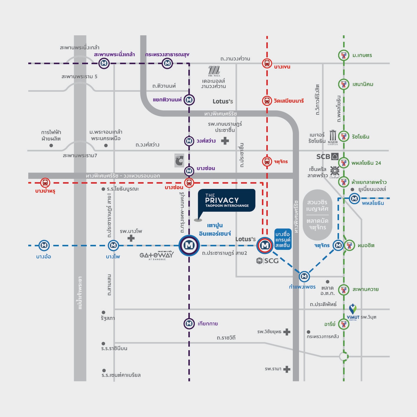 รูปโครงการ เดอะ ไพรเวซี่ เตาปูน อินเตอร์เชนจ์ (The Privacy Taopoon Interchange)