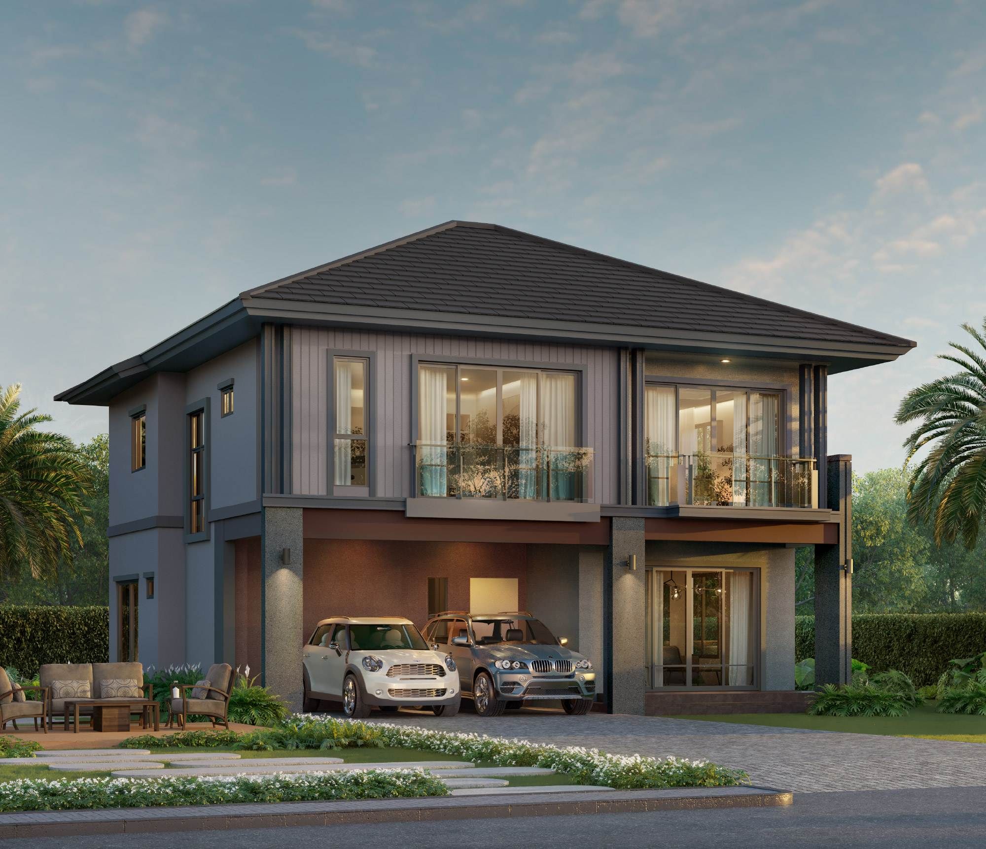 รูปโครงการ เดอะ ปาล์ม กรุงเทพกรีฑา-วงแหวน (The Palm Krungthepkreetha-Wongwaen)