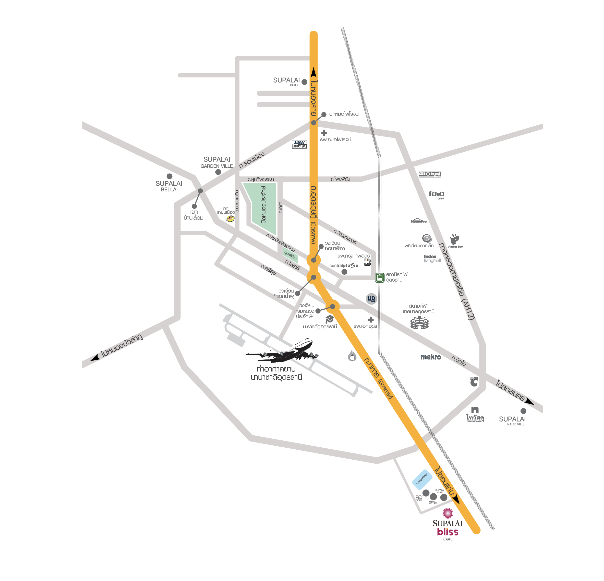 รูปโครงการ ศุภาลัย บลิซ บ้านจั่น (อุดรธานี) (Supalai Bliss Ban Chan (Udon Thani))