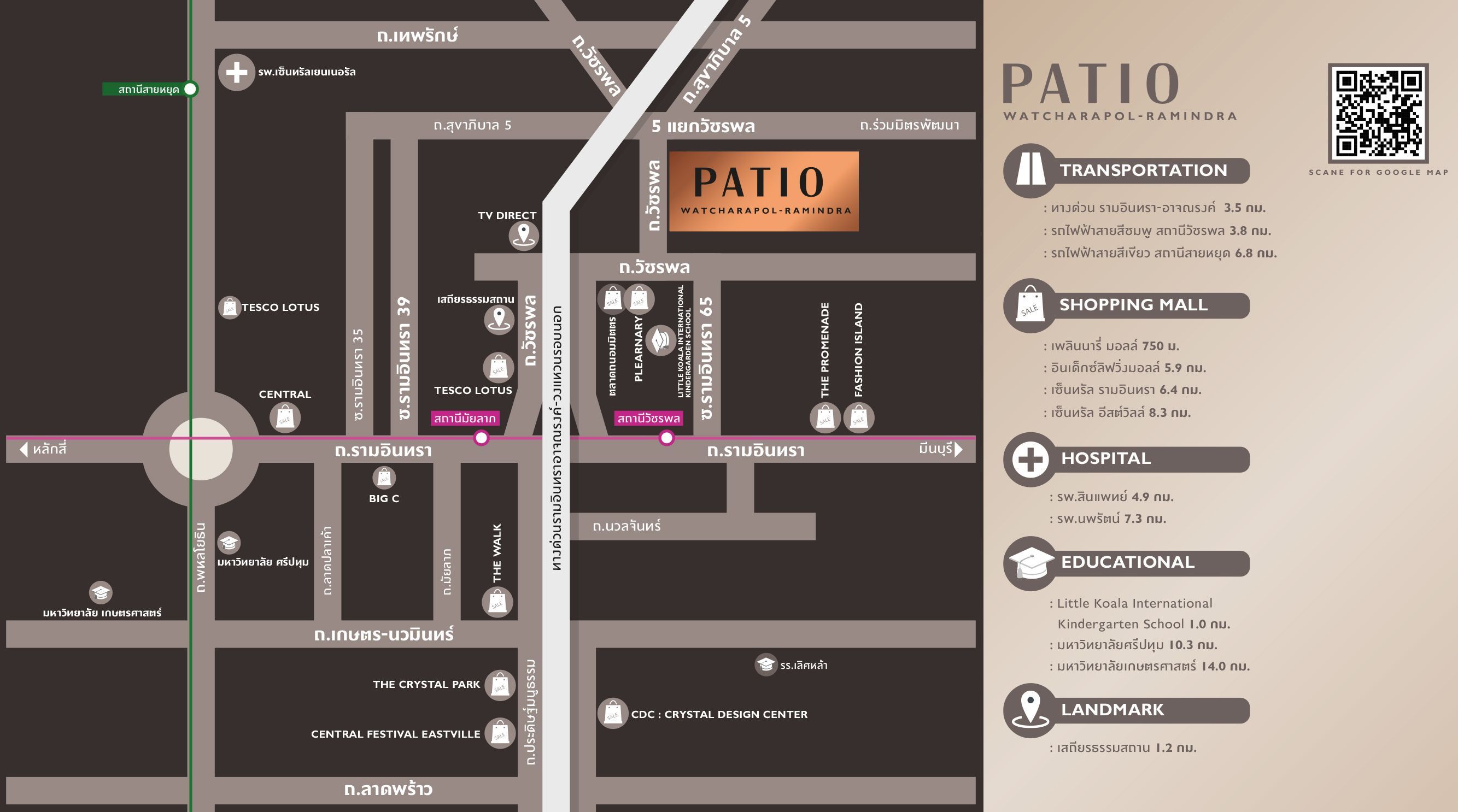 รูปโครงการ พาทิโอ วัชรพล-รามอินทรา (PATIO Watcharapol-Ramindra)